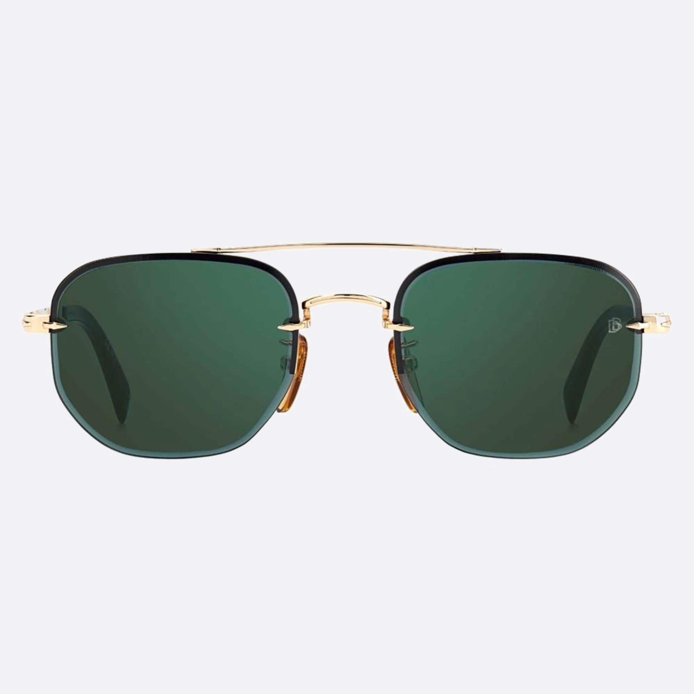 David 53mm Beckham 06j Gold Geometric Men Sunglasses - Main View
