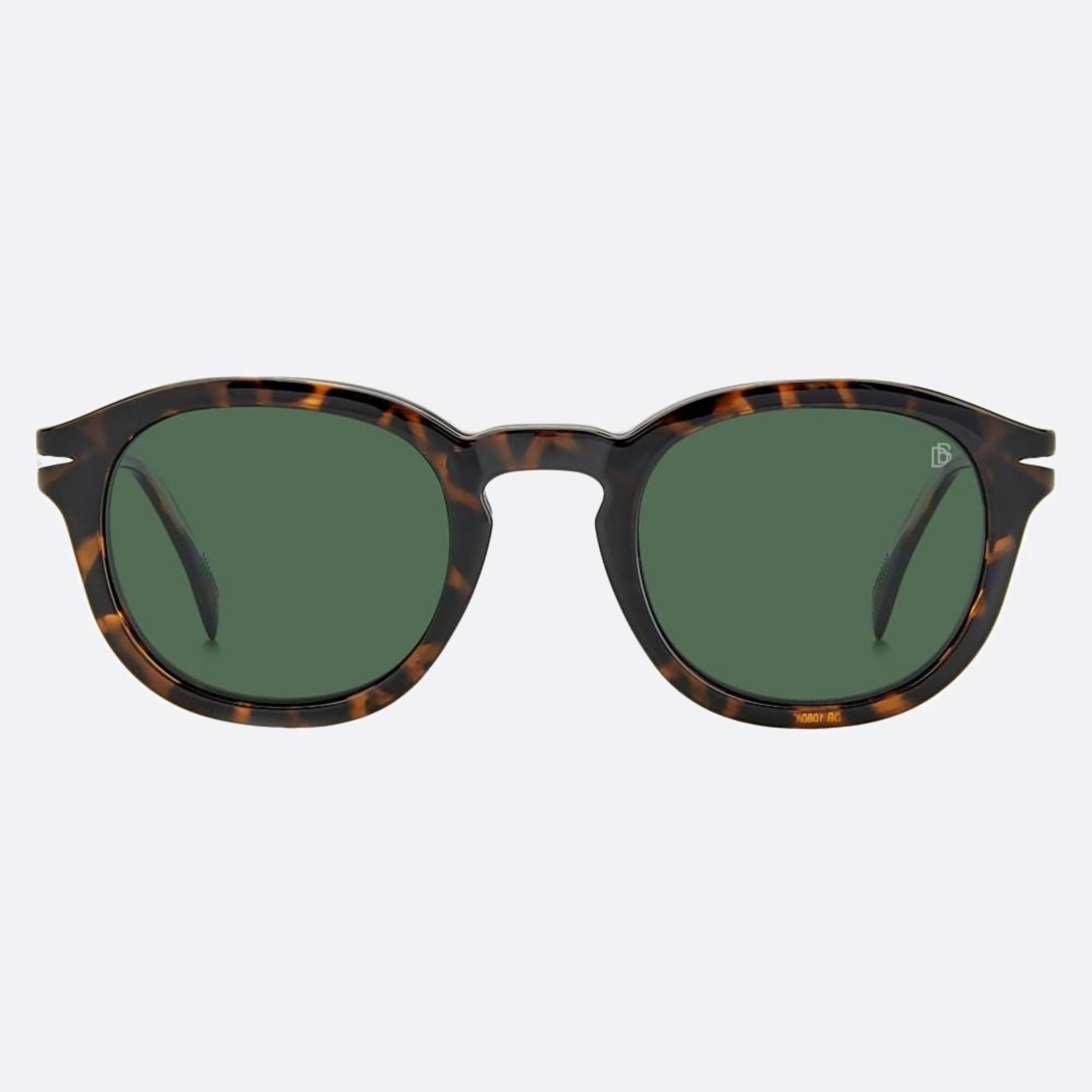 David 49mm Beckham Havana Round Men Sunglasses - Main View