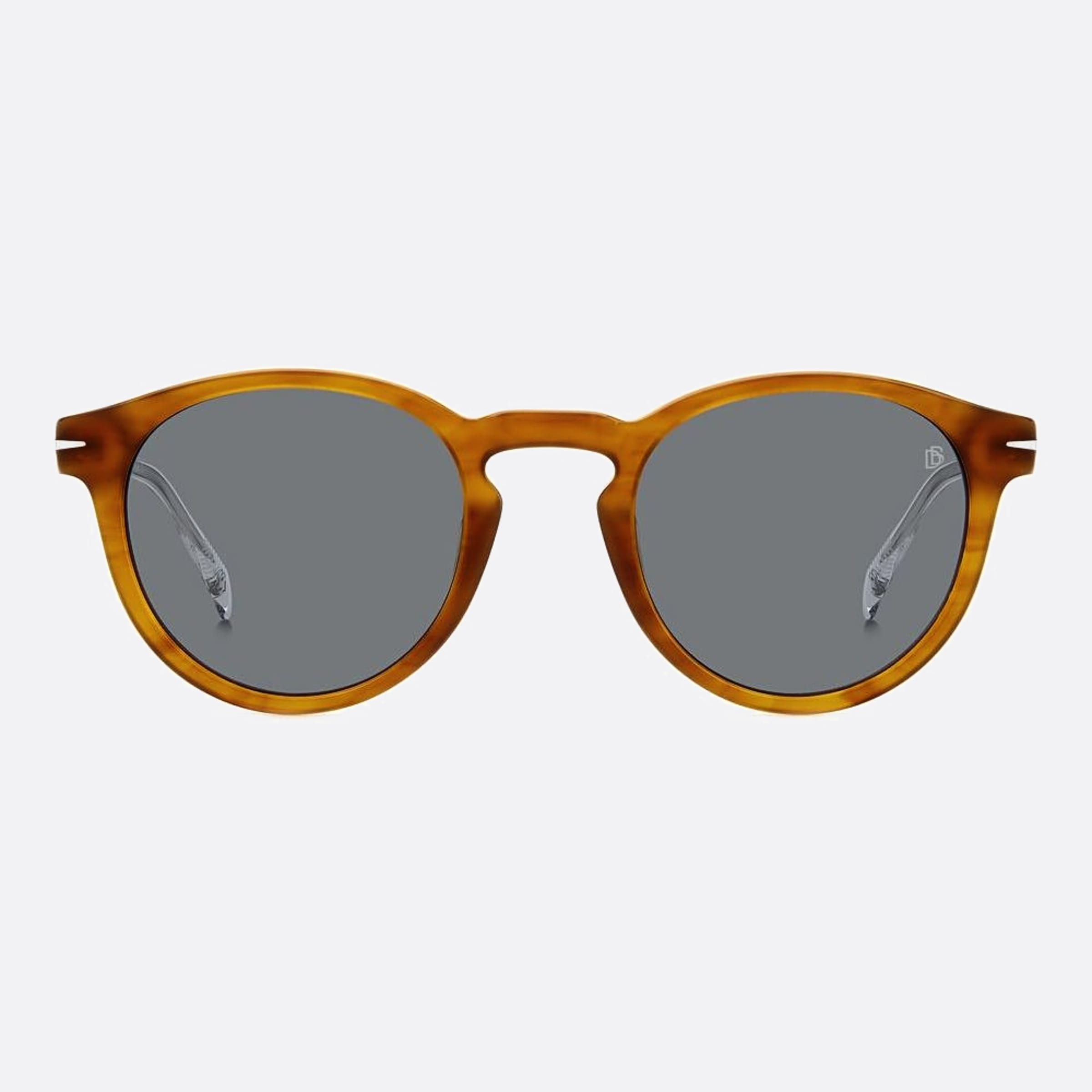 David 50mm Beckham B4l Yellow Round Men Sunglasses - Main View