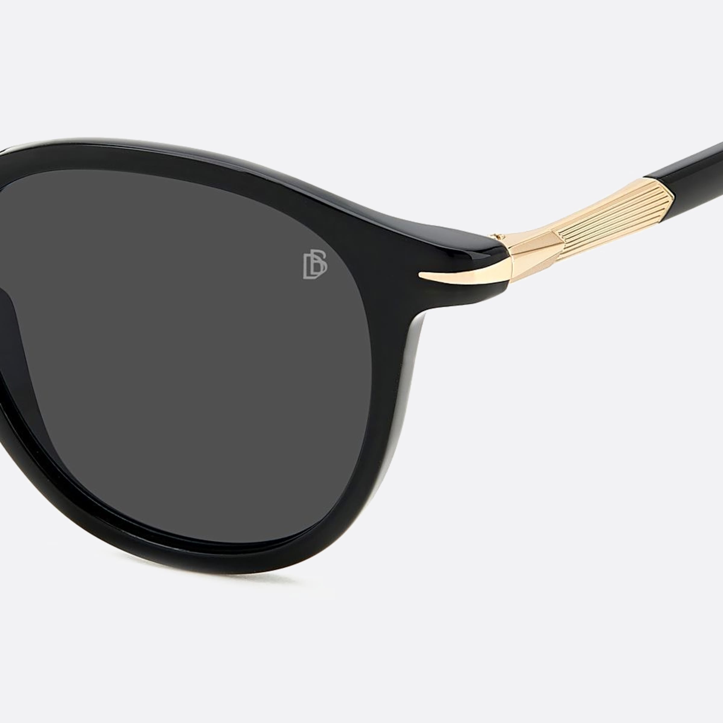 David 49mm Beckham 2m2 Black Geometric Men Sunglasses - Lifestyle Shot