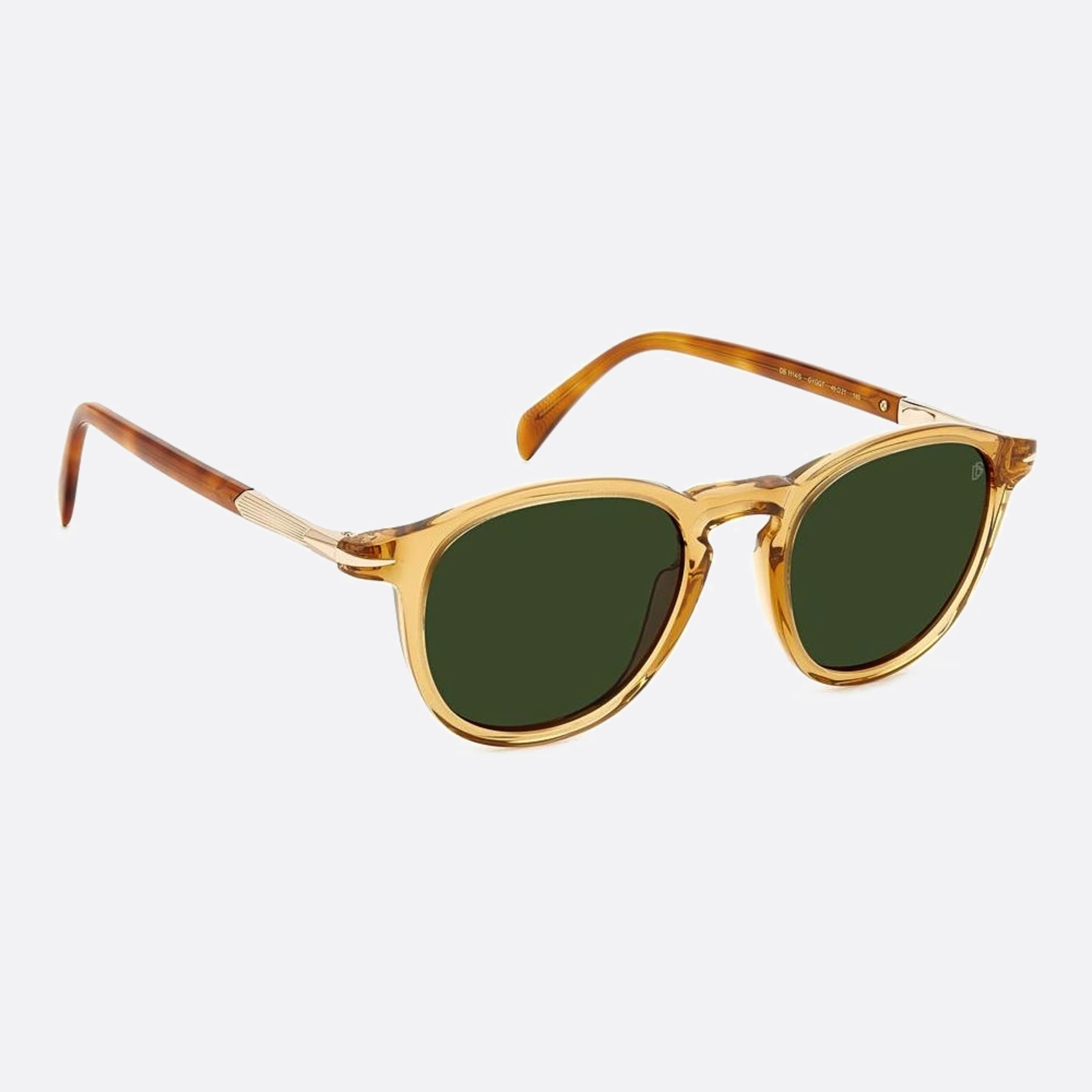 David 49mm Beckham Gyg Yellow Geometric Men Sunglasses - Detail View