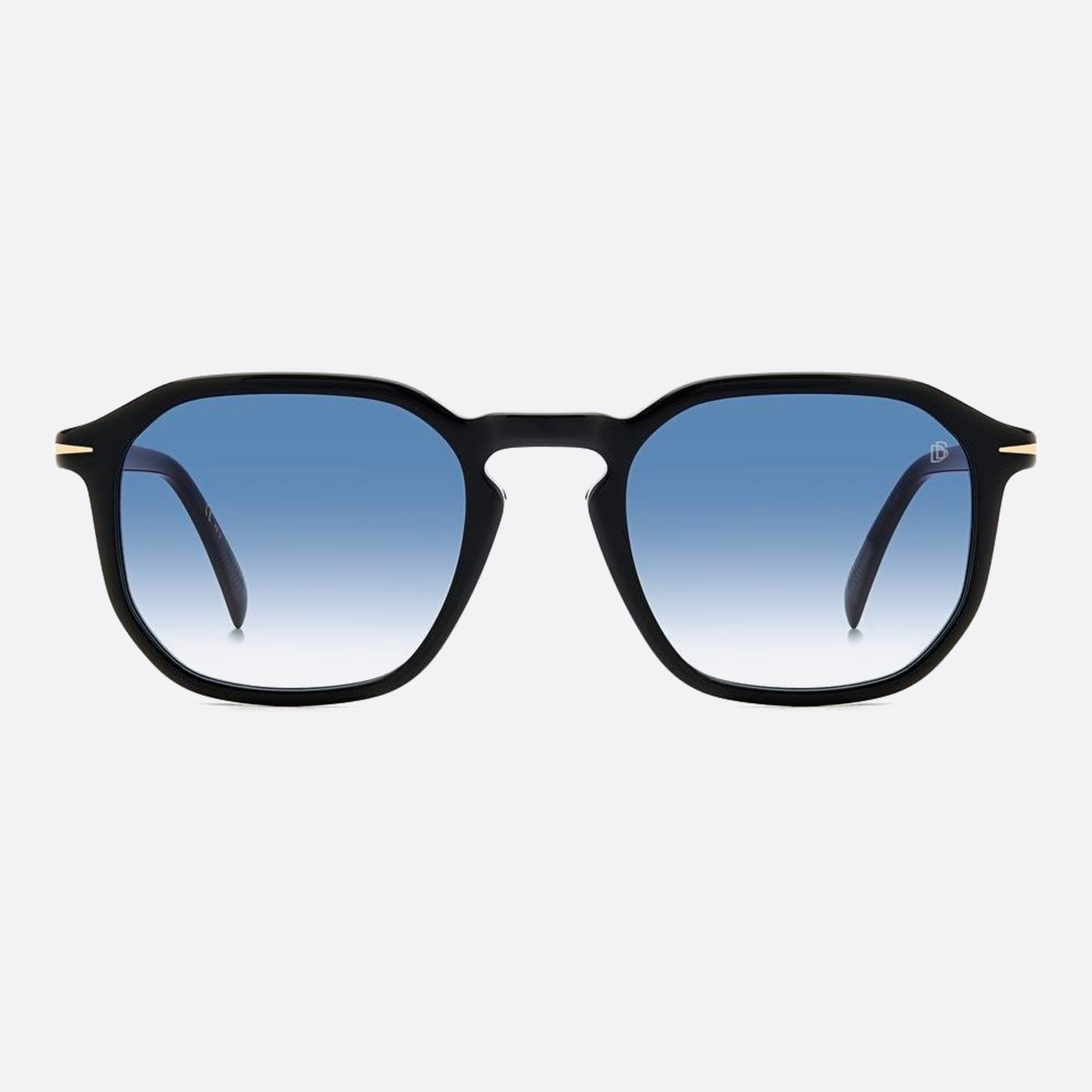 David 52mm Beckham Black Squared Men Sunglasses - Main View