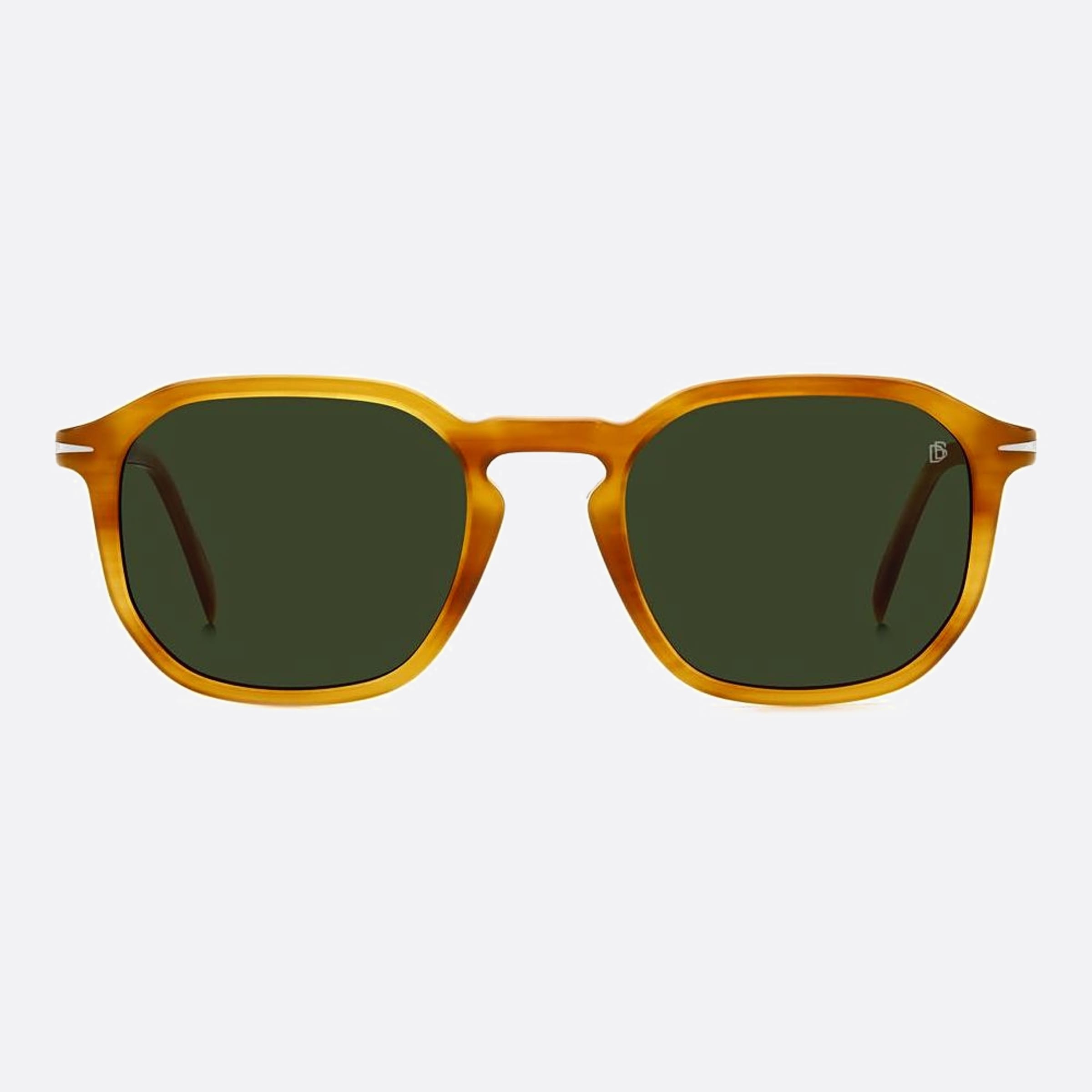 David 52mm Beckham Dua Yellow Squared Men Sunglasses - Main View