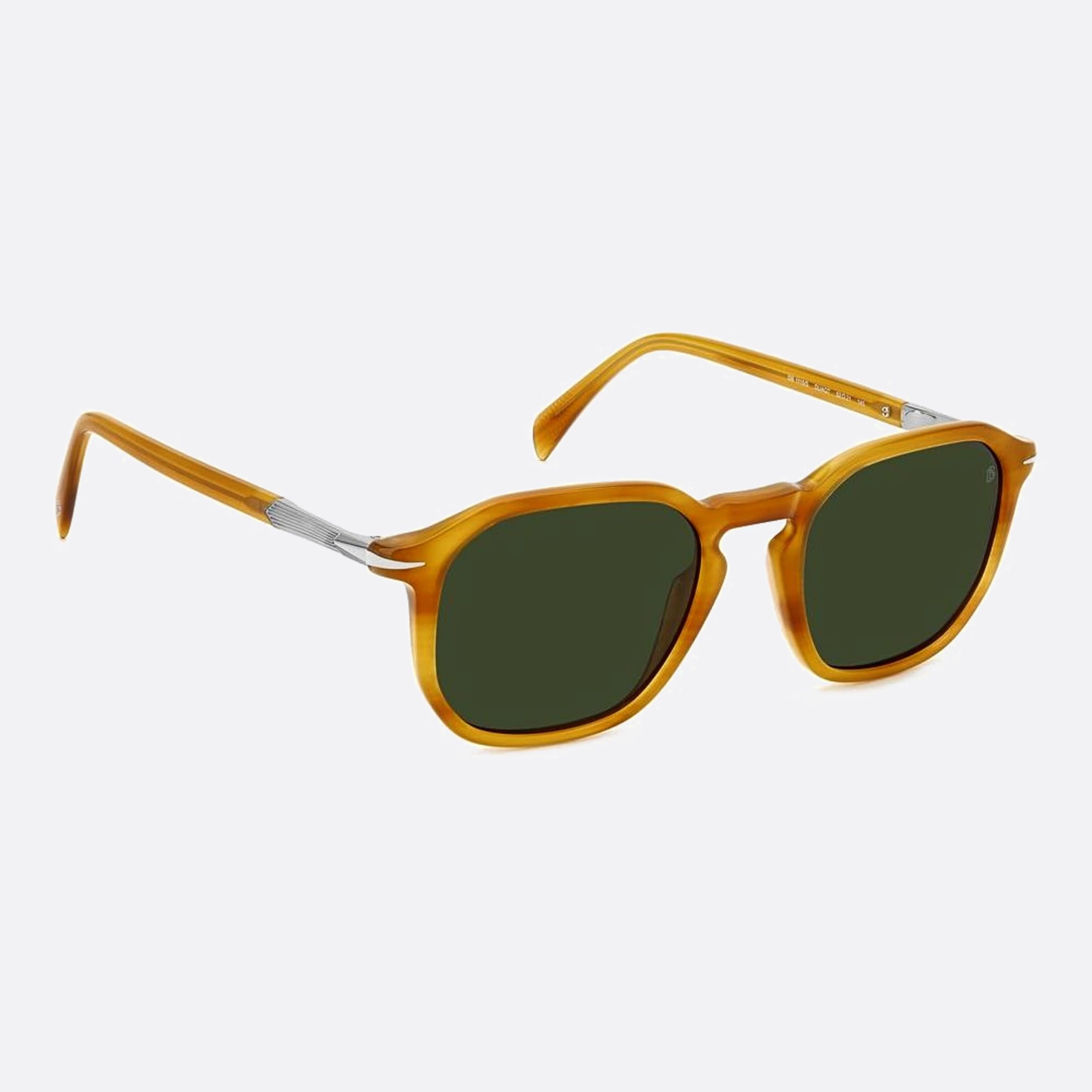 David 52mm Beckham Dua Yellow Squared Men Sunglasses - Detail View