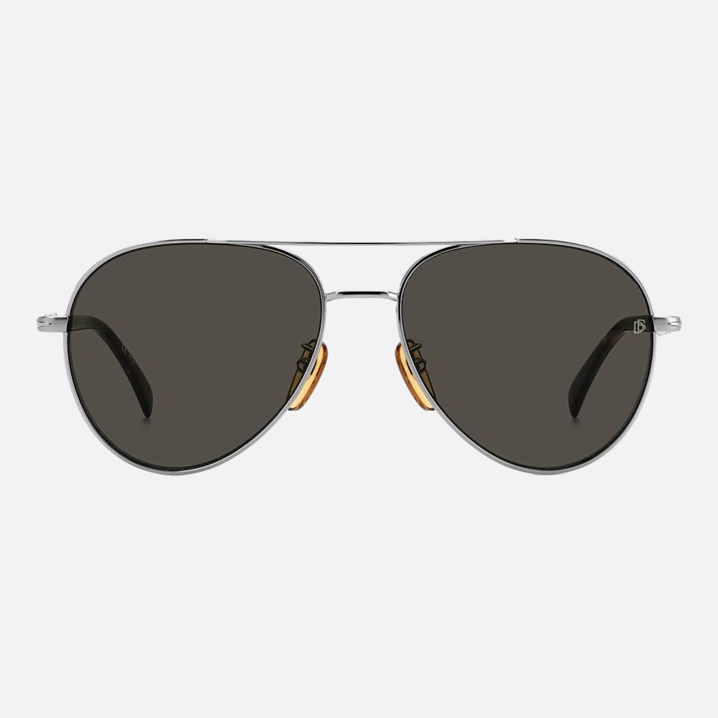 David 59mm Beckham 31z Grey Pilot Men Sunglasses - Main View