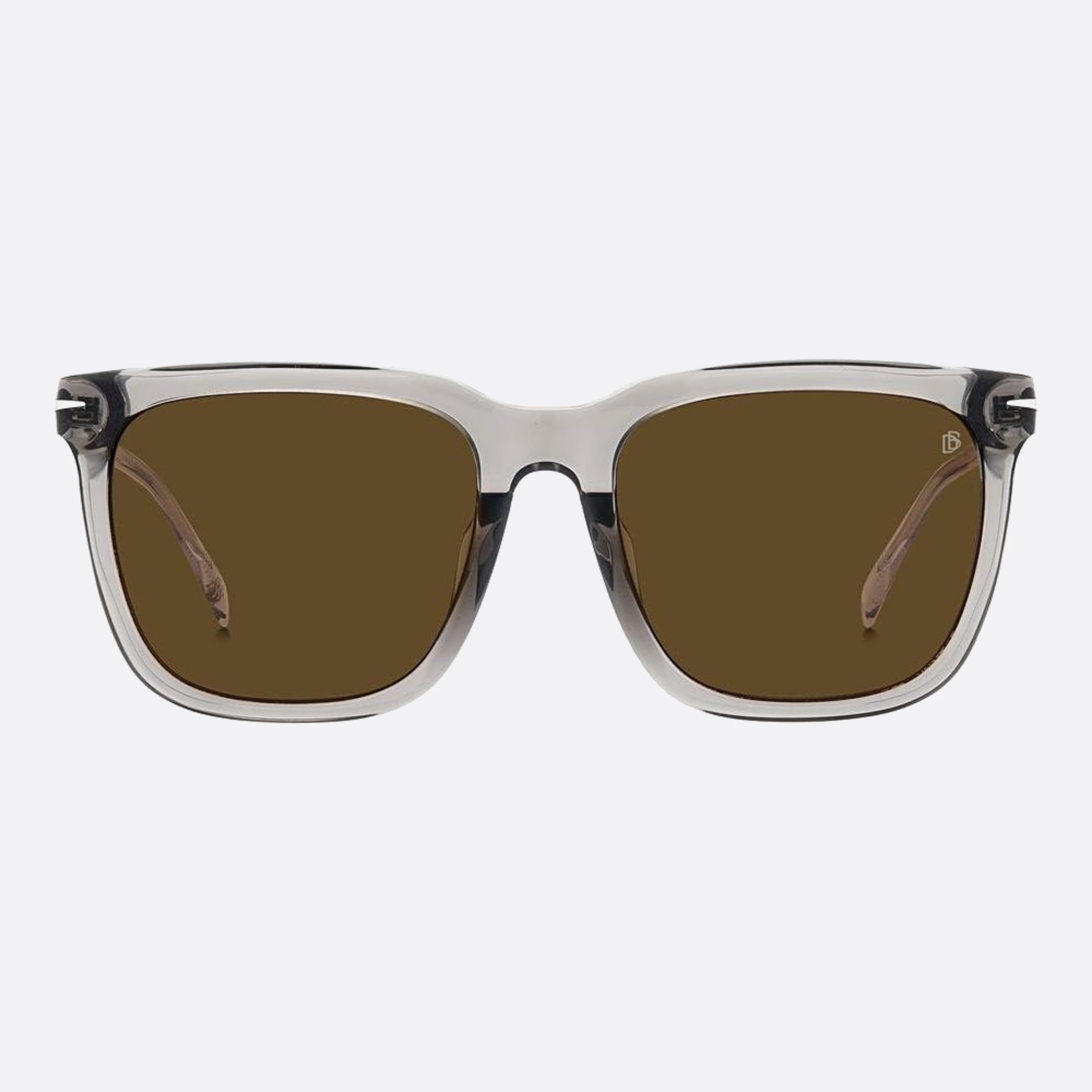 David 56mm Beckham Kb7 Grey Squared Men Sunglasses - Main View