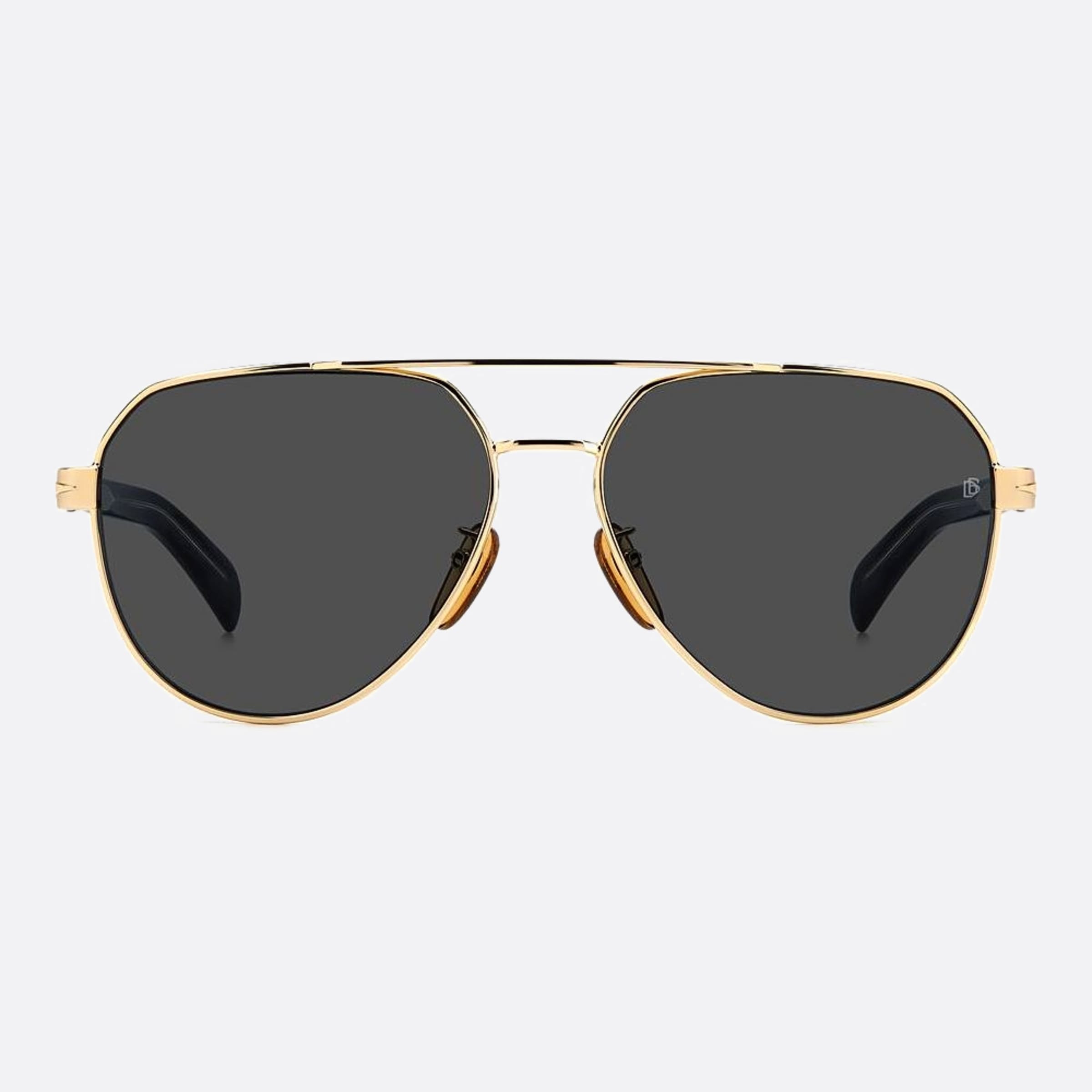 David 61mm Beckham Rhl Gold Pilot Men Sunglasses - Main View