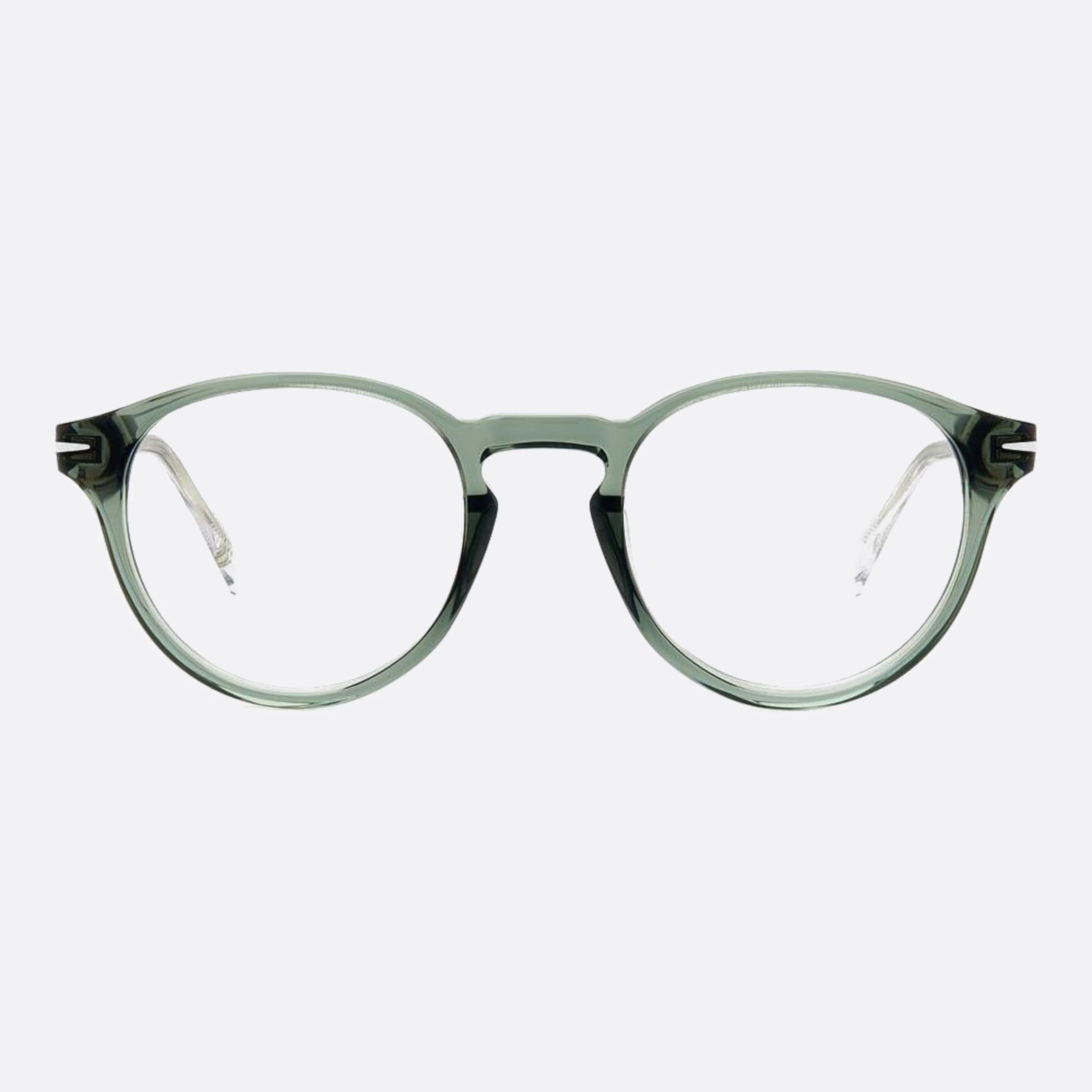 David 48mm Beckham 1ed Green Round Men Eyeglasses - Main View