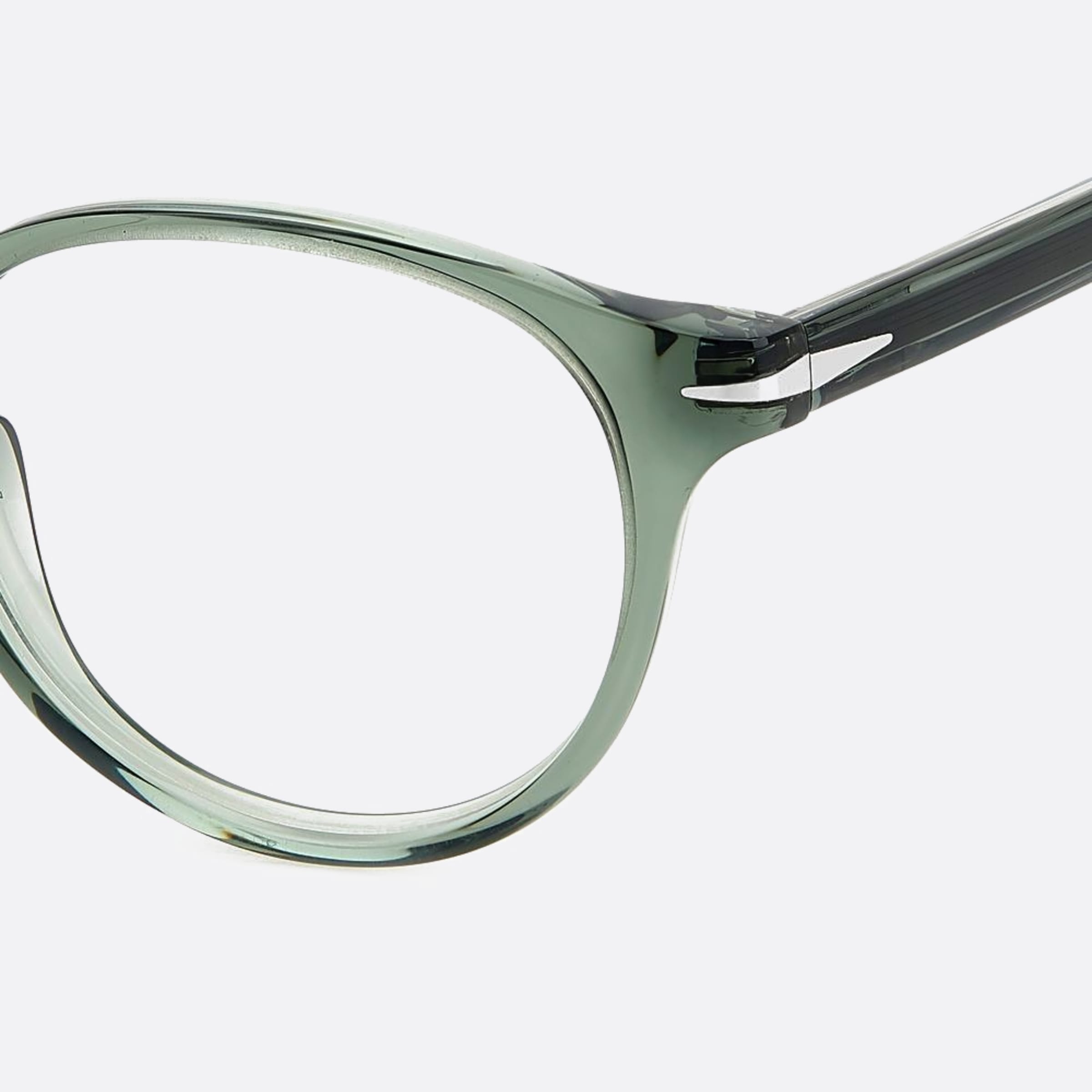 David 48mm Beckham 1ed Green Round Men Eyeglasses - Lifestyle Shot