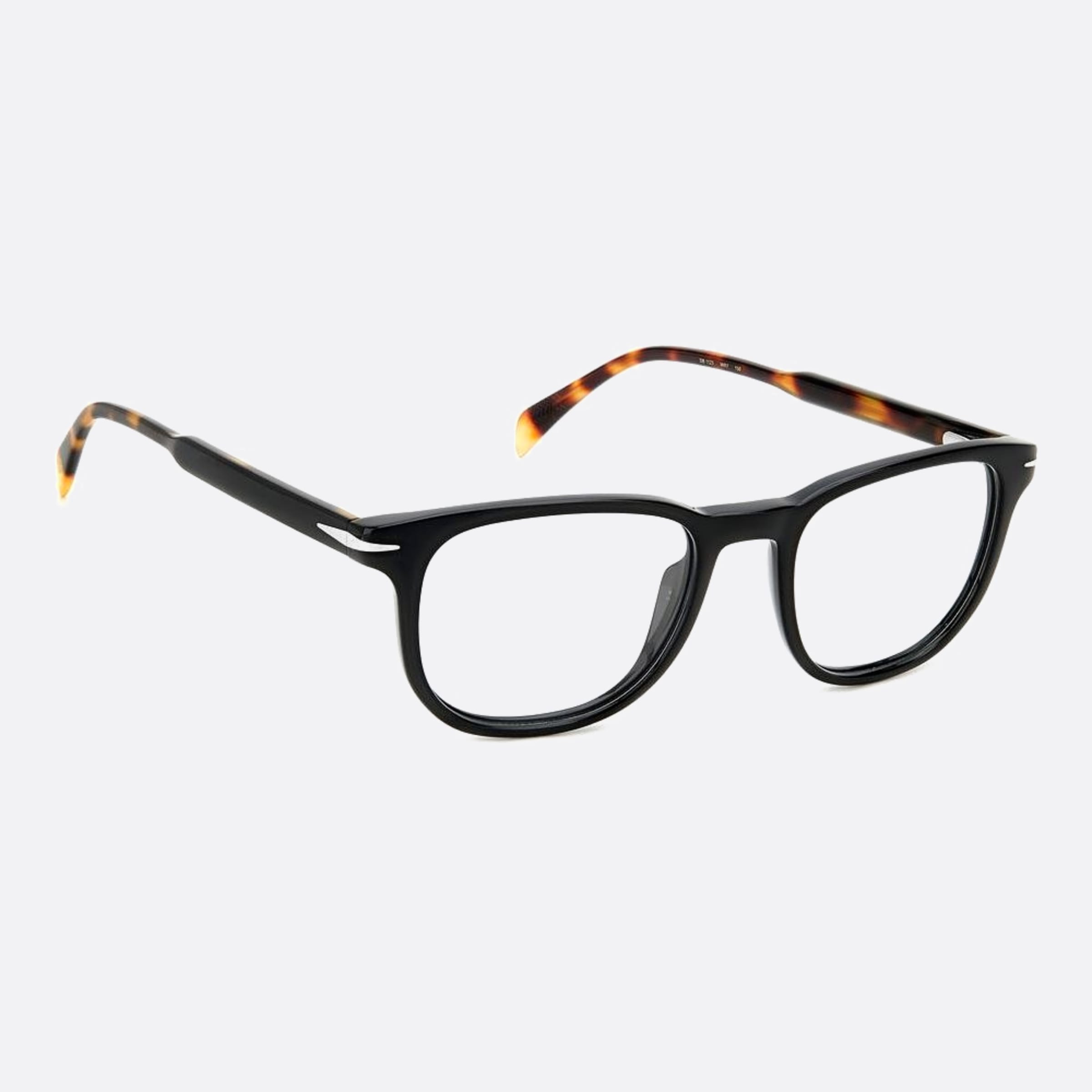 David 50mm Beckham Wr7 Black Squared Men Eyeglasses - Detail View