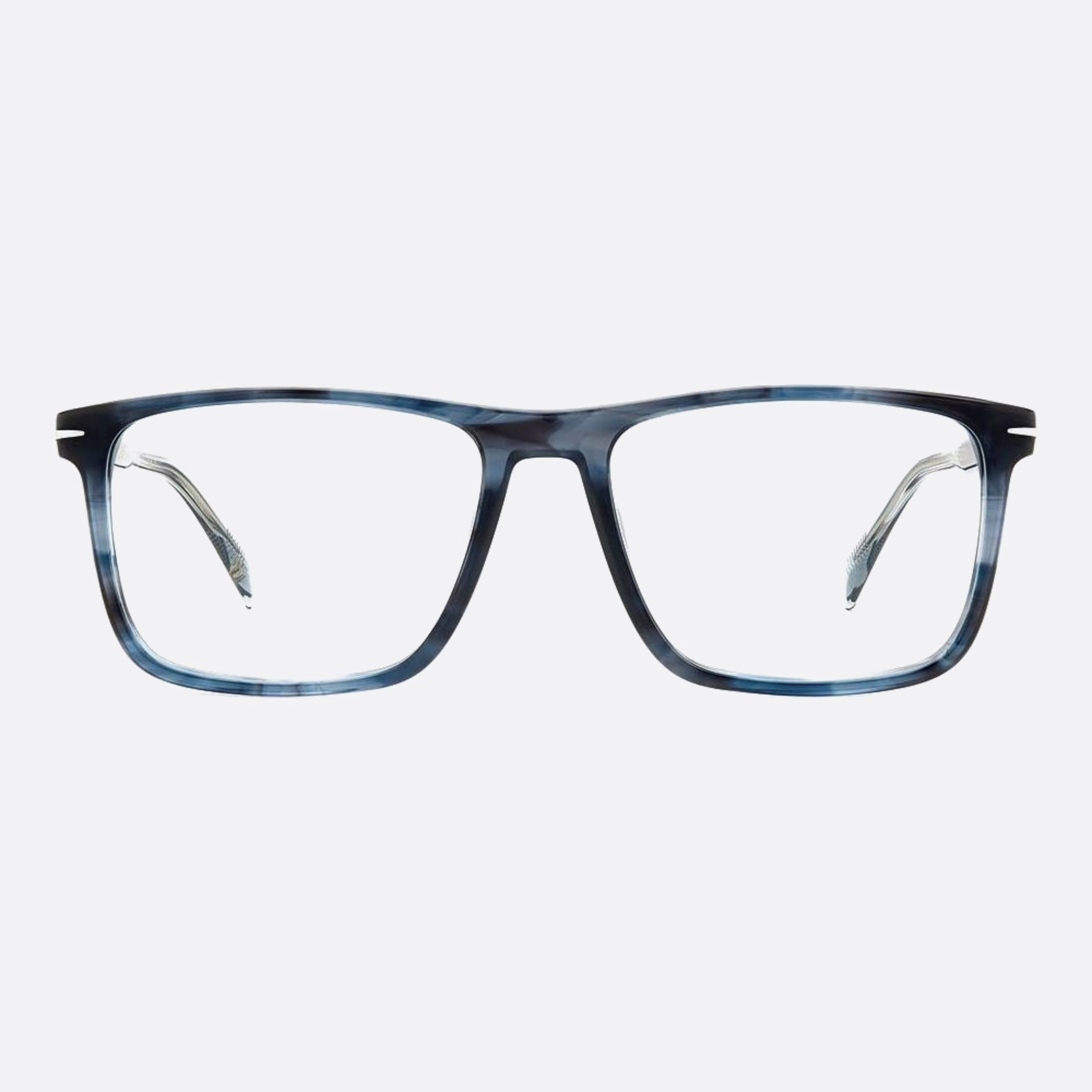 David 55mm Beckham Avs Blue Squared Men Eyeglasses - Main View