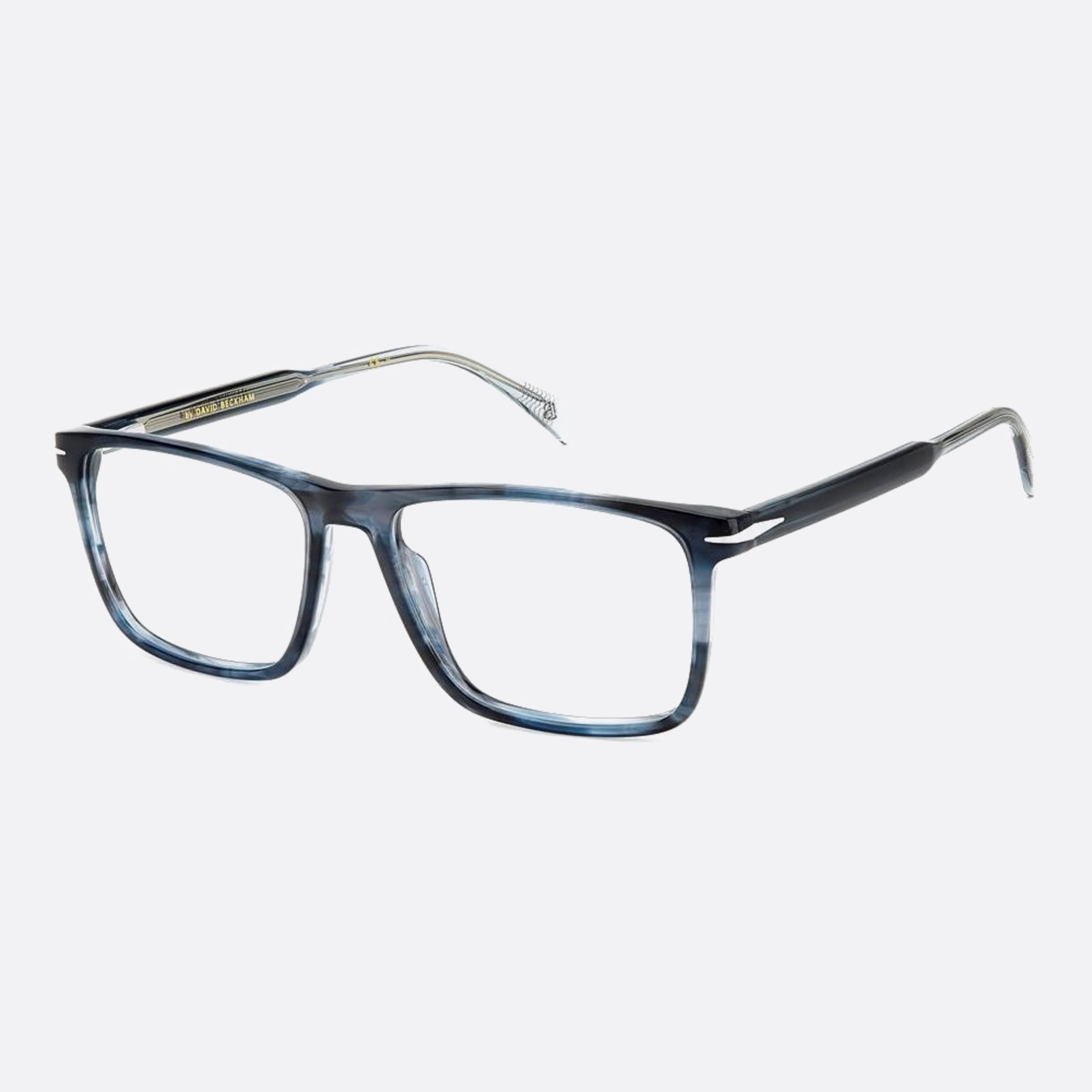 David 55mm Beckham Avs Blue Squared Men Eyeglasses - Side View