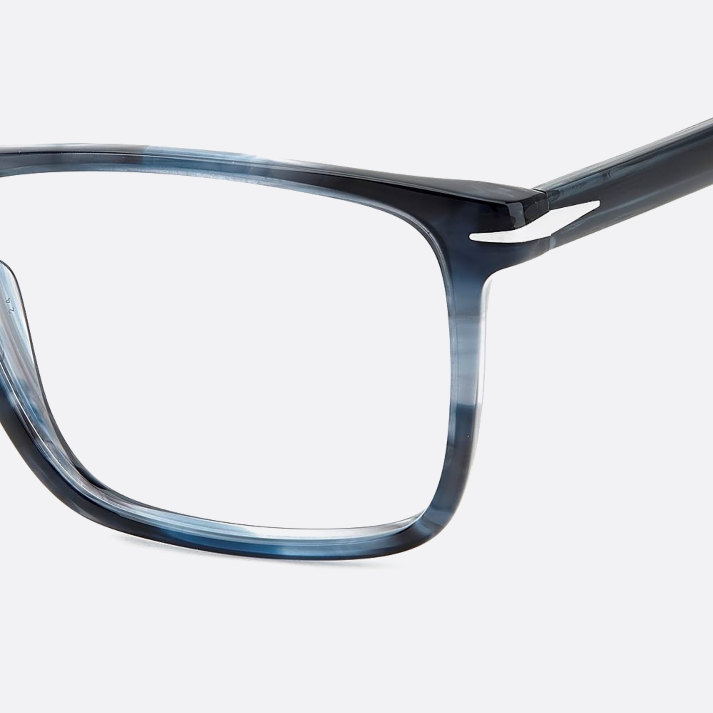 David 55mm Beckham Avs Blue Squared Men Eyeglasses - Lifestyle Shot