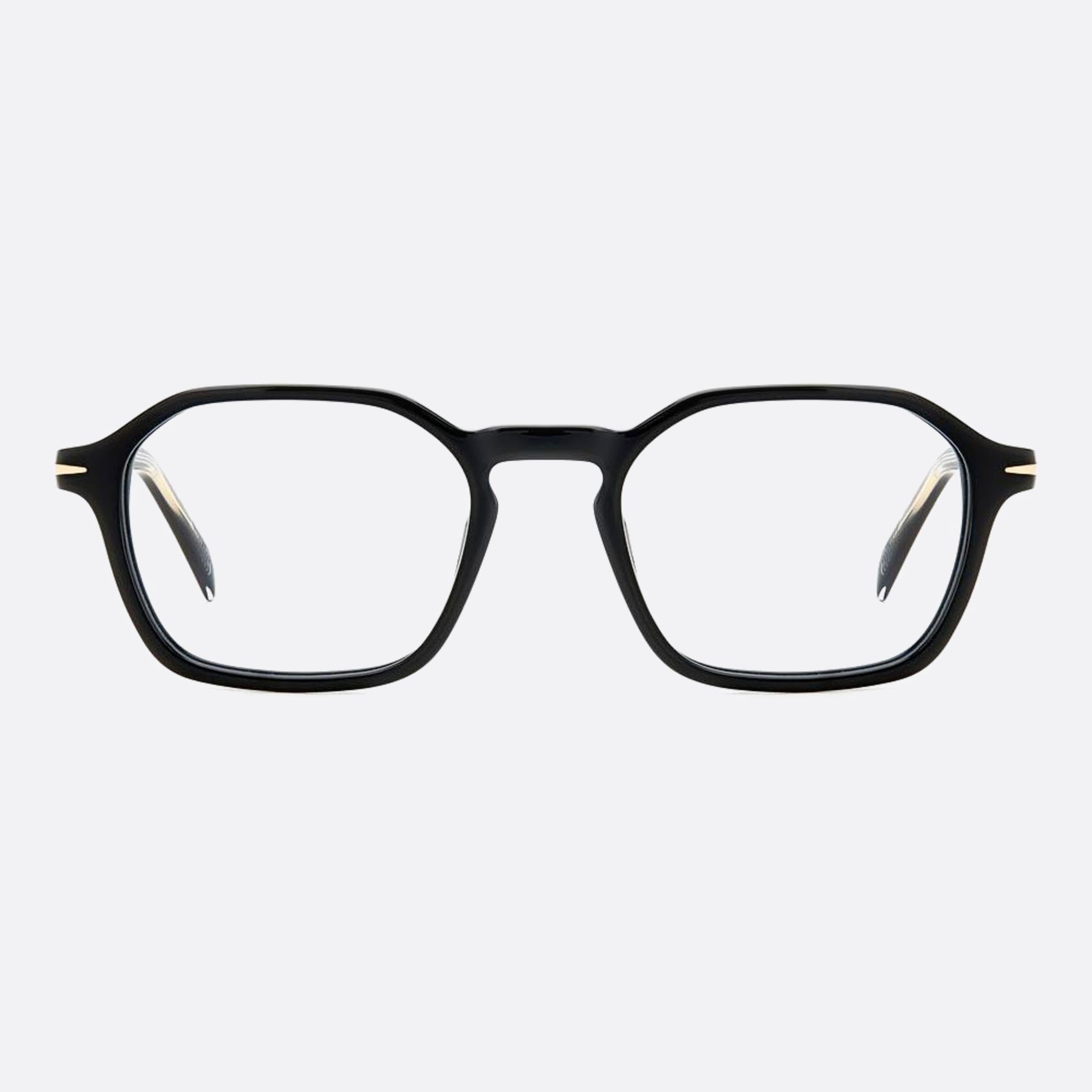 David 50mm Beckham 2m2 Black Geometric Men Eyeglasses - Main View