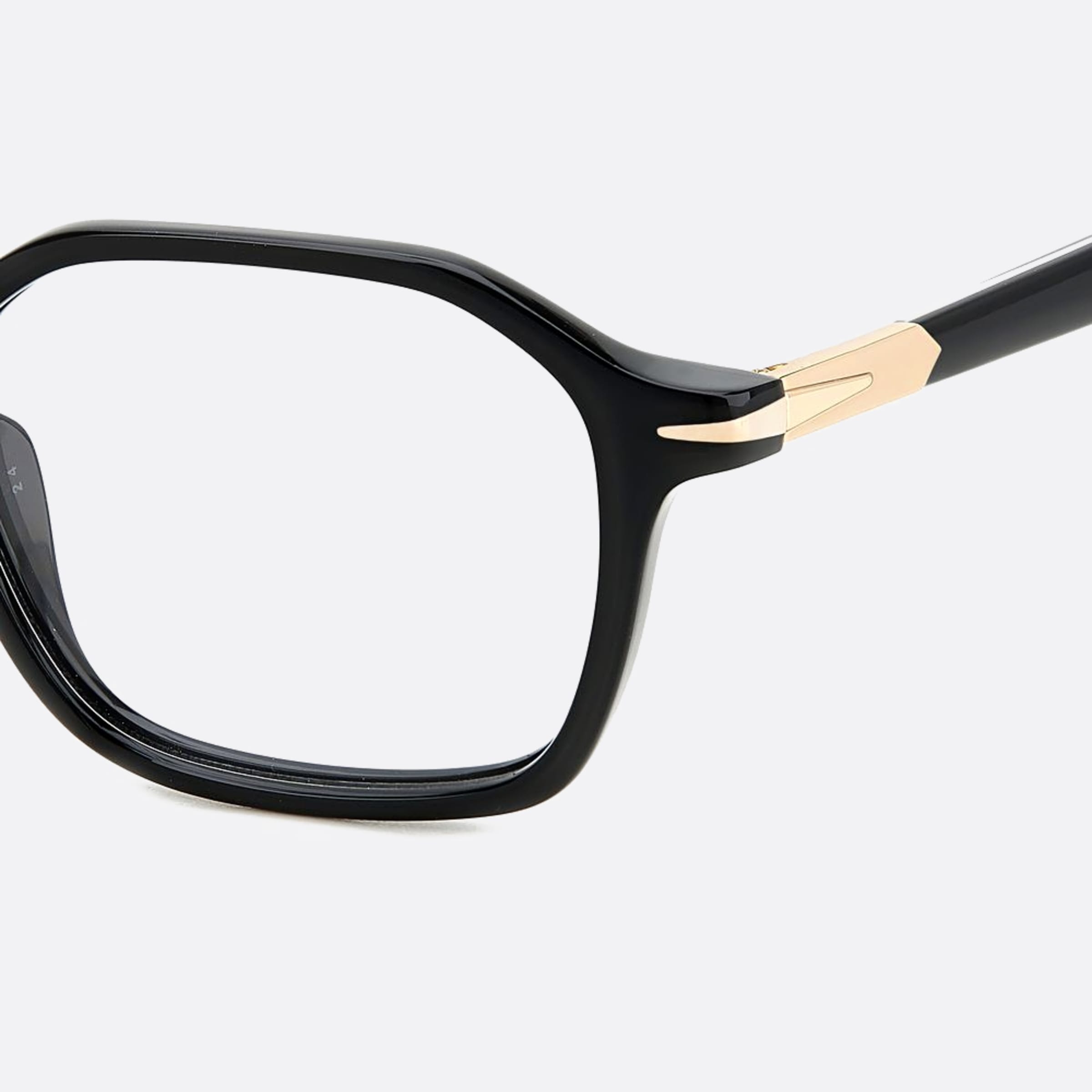 David 50mm Beckham 2m2 Black Geometric Men Eyeglasses - Lifestyle Shot