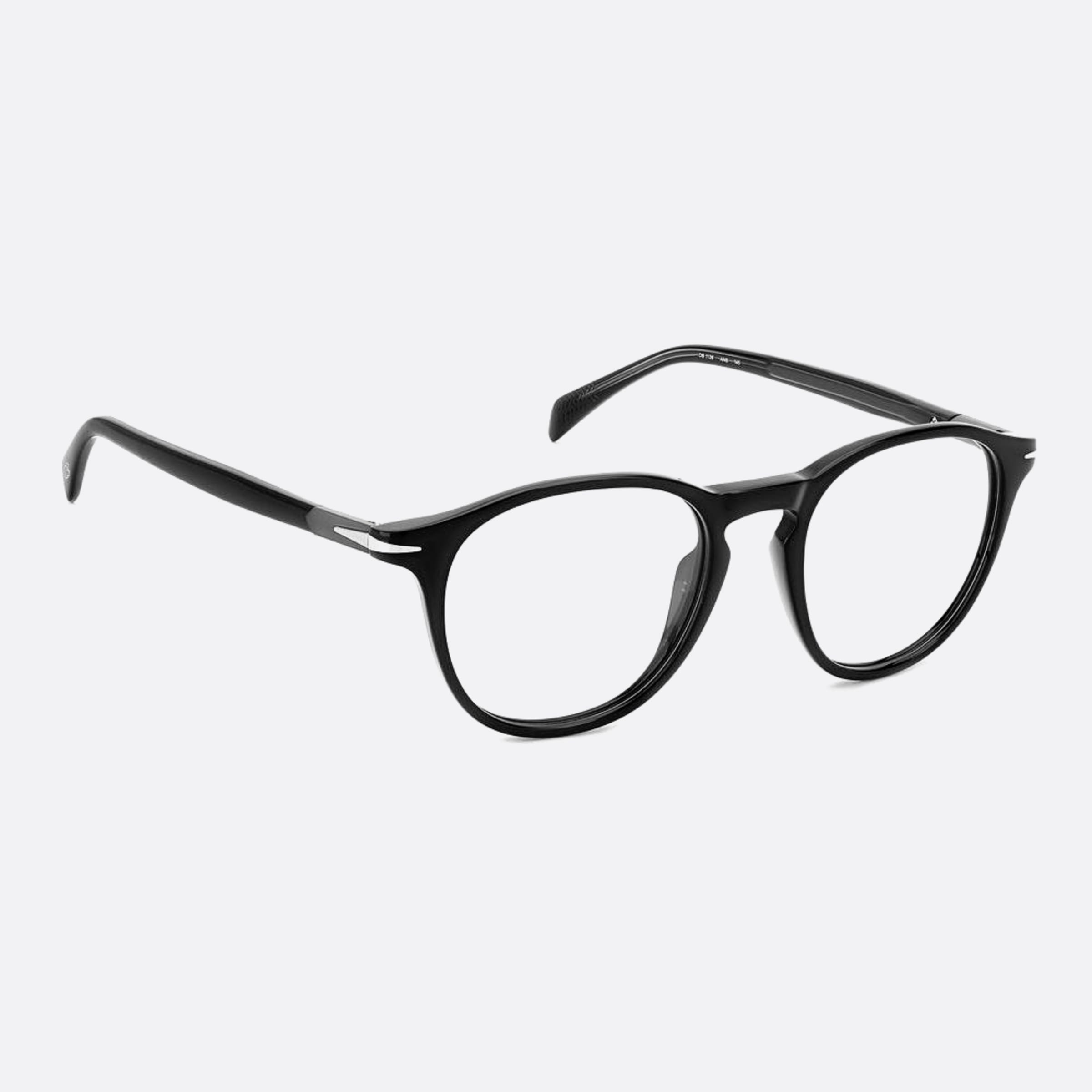 David 50mm Beckham Ans Black Round Men Eyeglasses - Lifestyle Shot