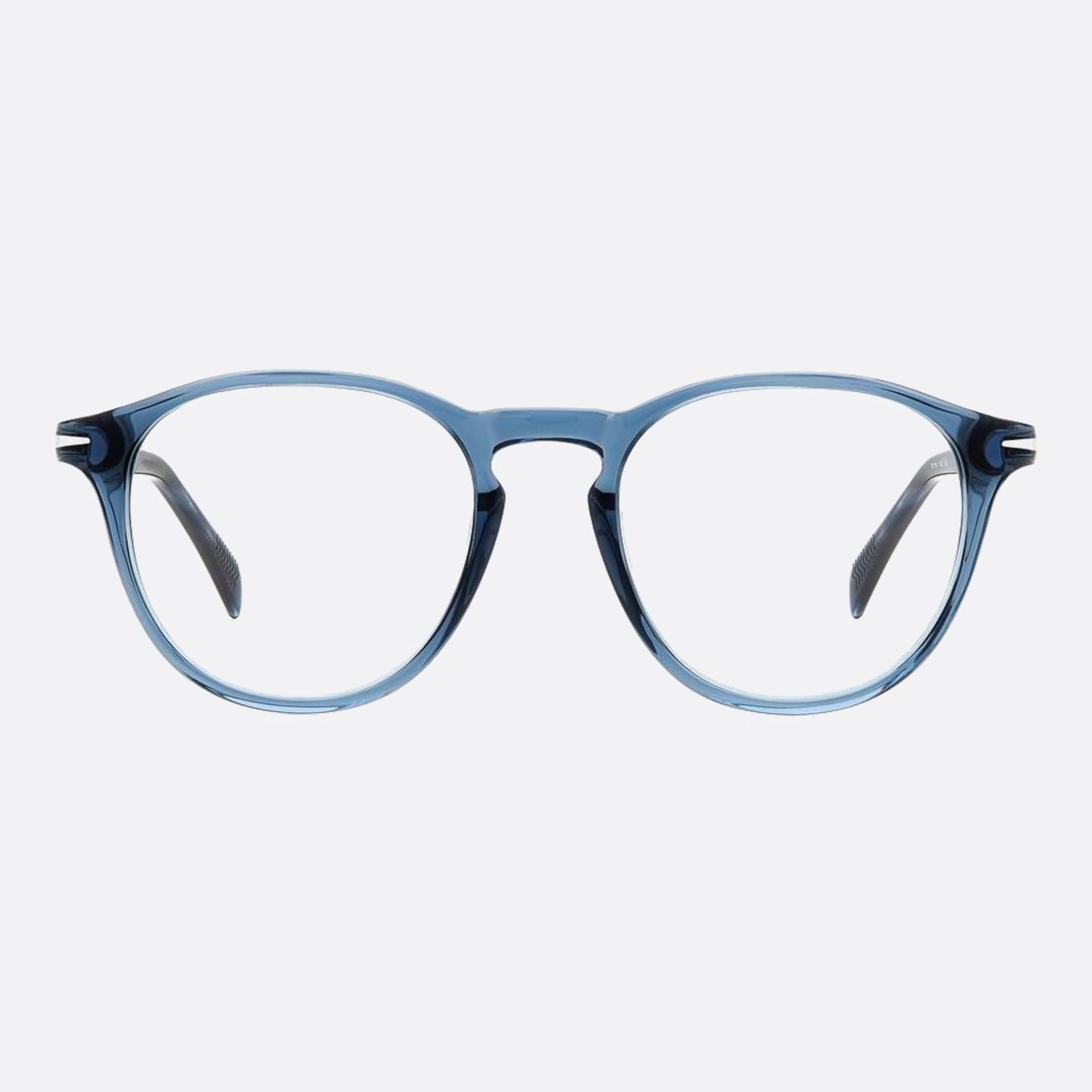 David 50mm Beckham Y00 Blue Round Men Eyeglasses - Main View