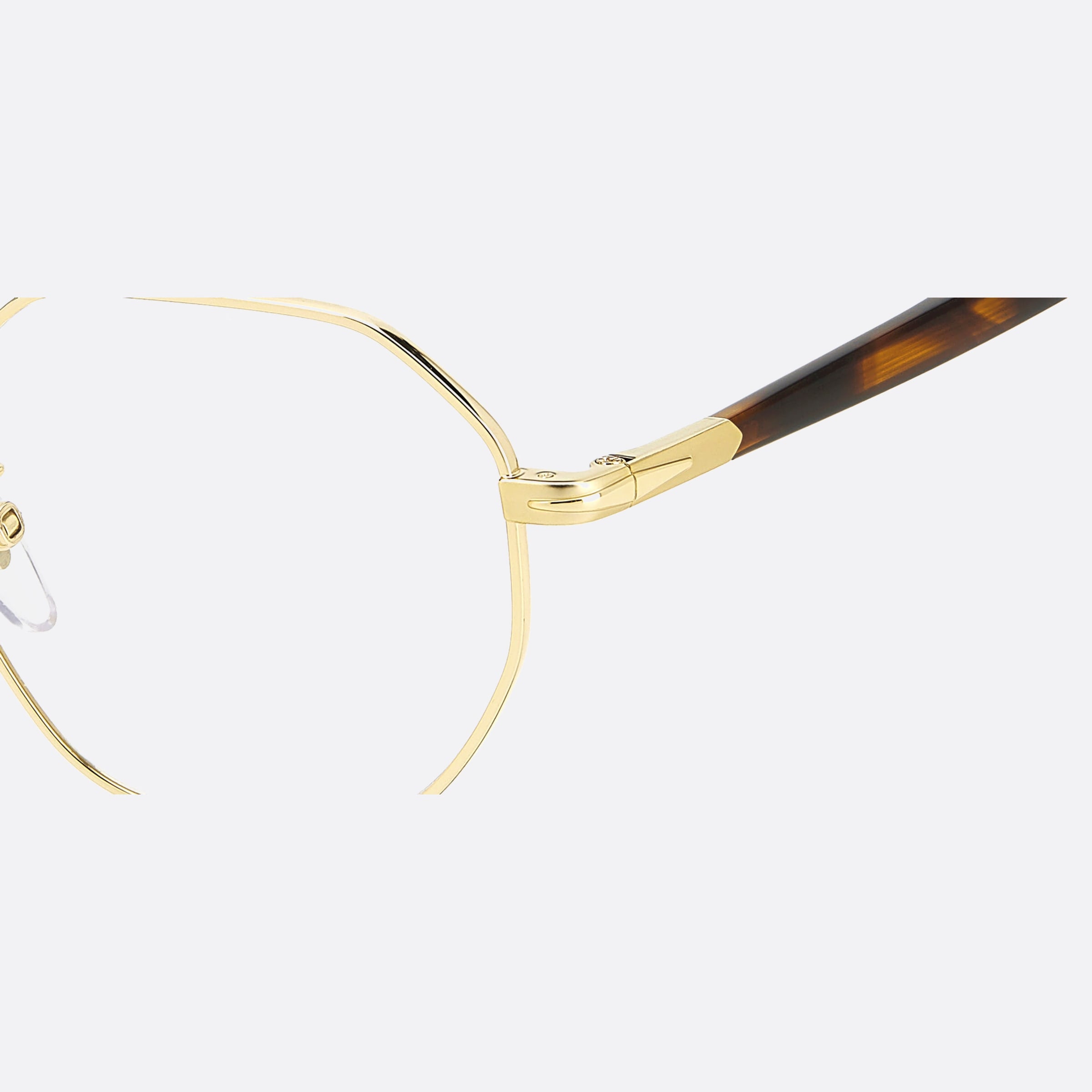 David 50mm Beckham T5u Gold Squared Men Eyeglasses - Detail View