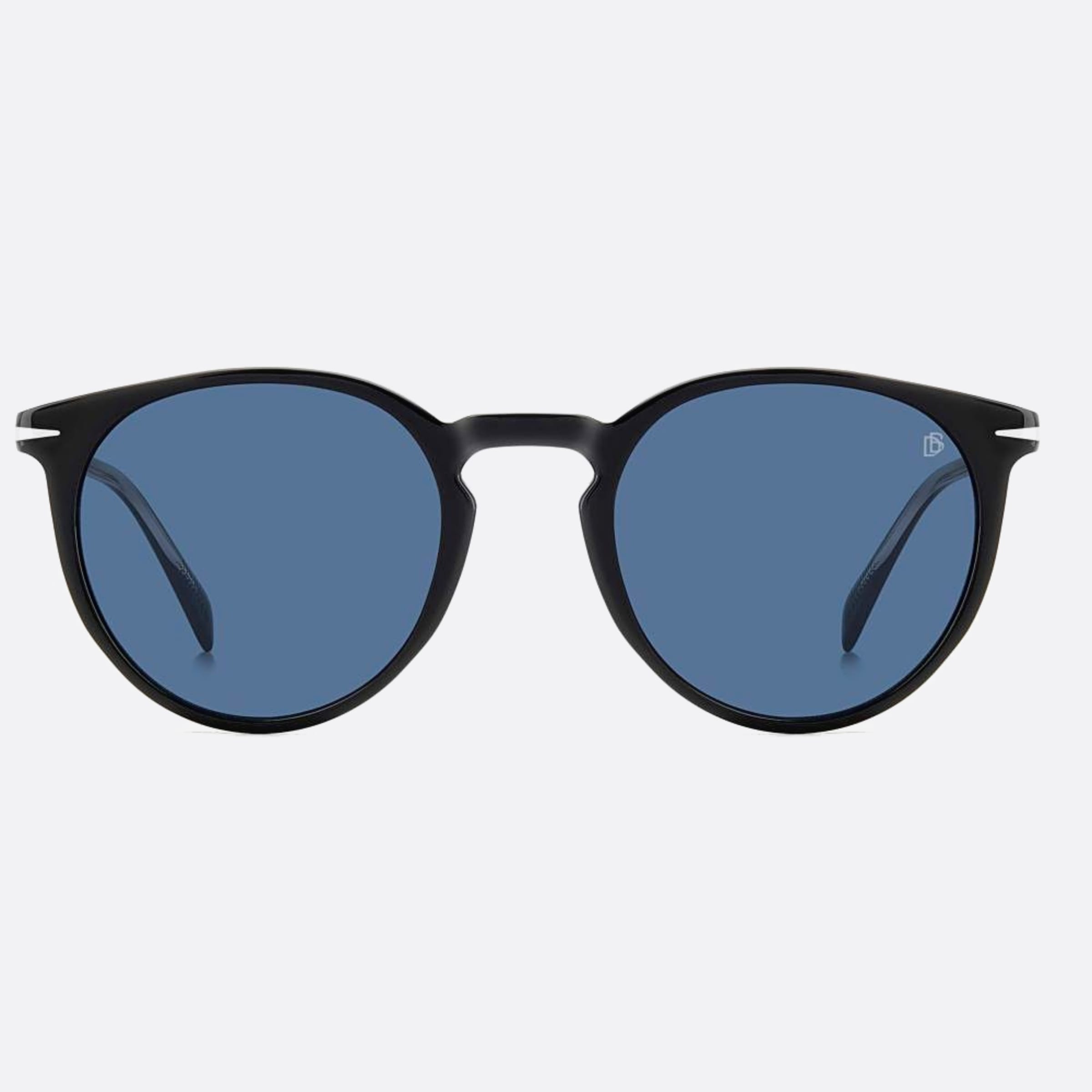 David 51mm Beckham Black Round Men Sunglasses - Main View