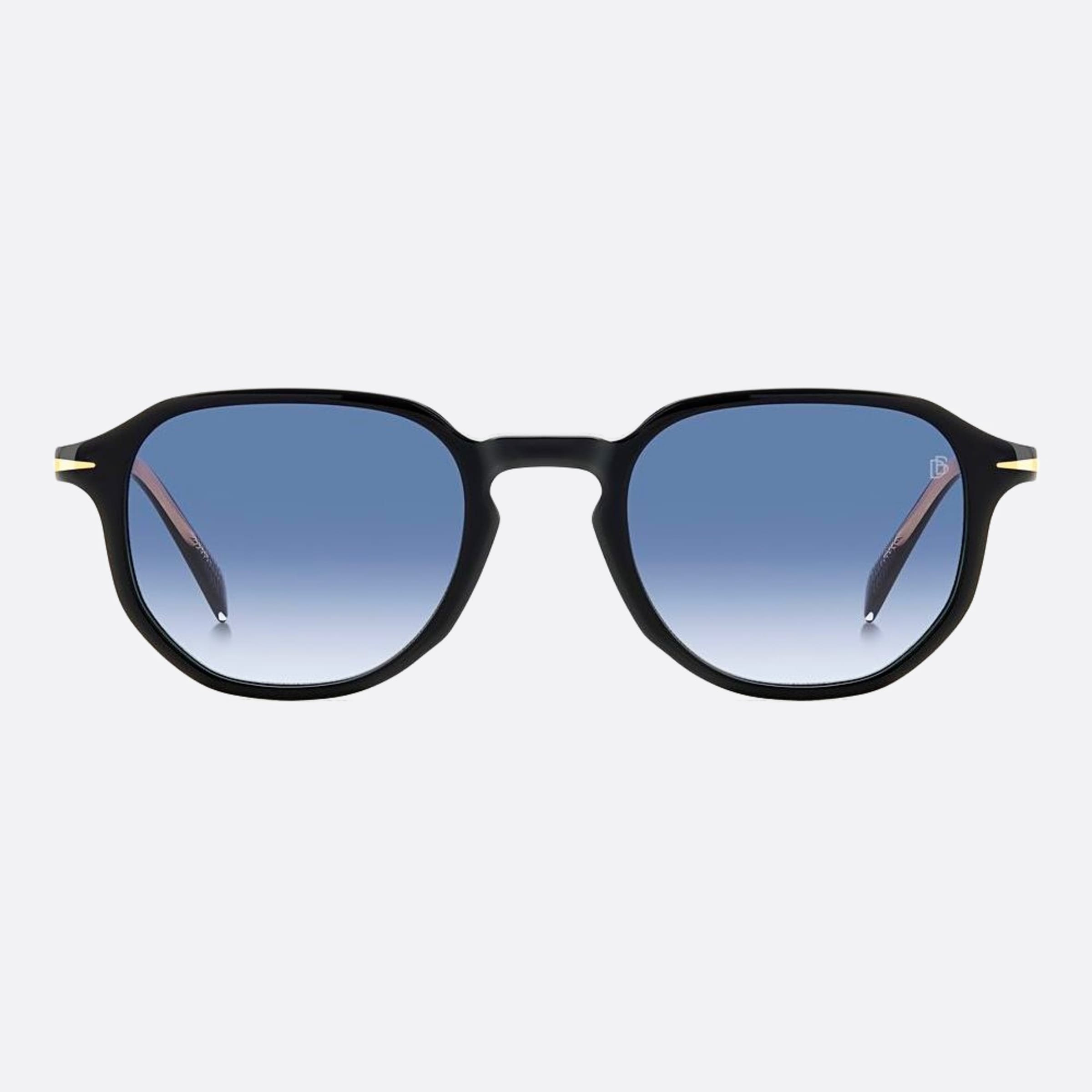 David 50mm Beckham Black Geometric Men Sunglasses - Main View