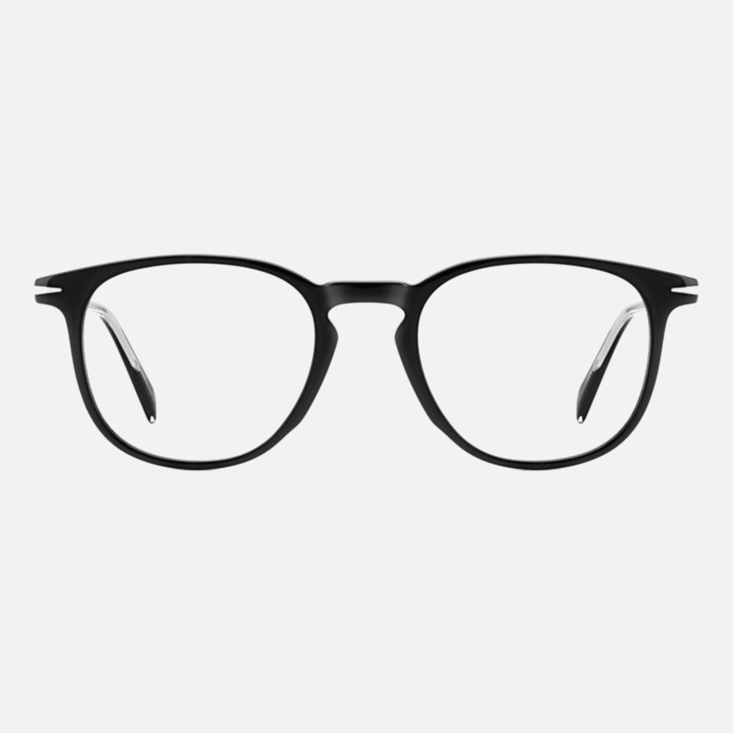David 51mm Beckham Black Rectangle Men Eyeglasses - Main View