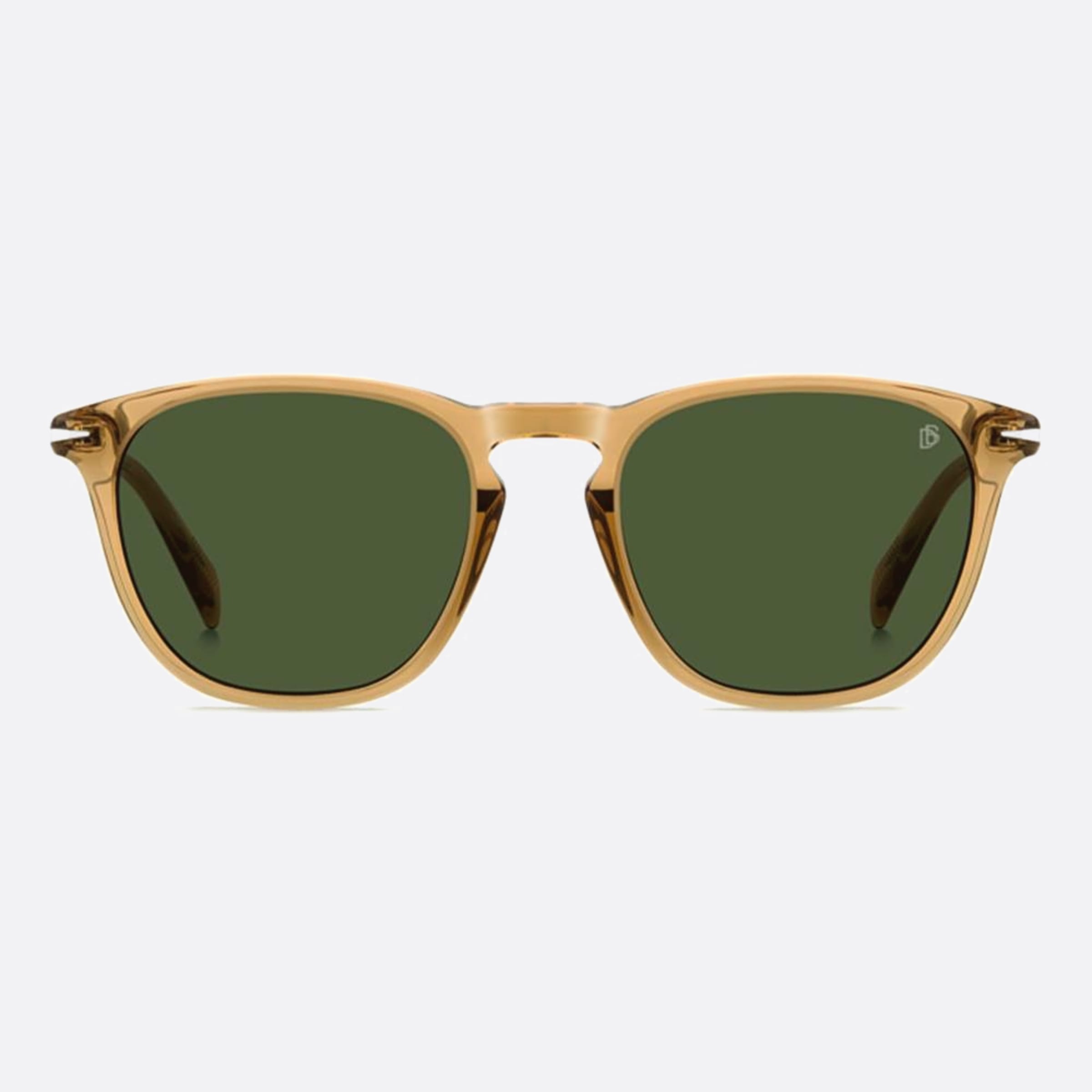 David 51mm Beckham 40g Yellow Rectangle Men Sunglasses - Main View
