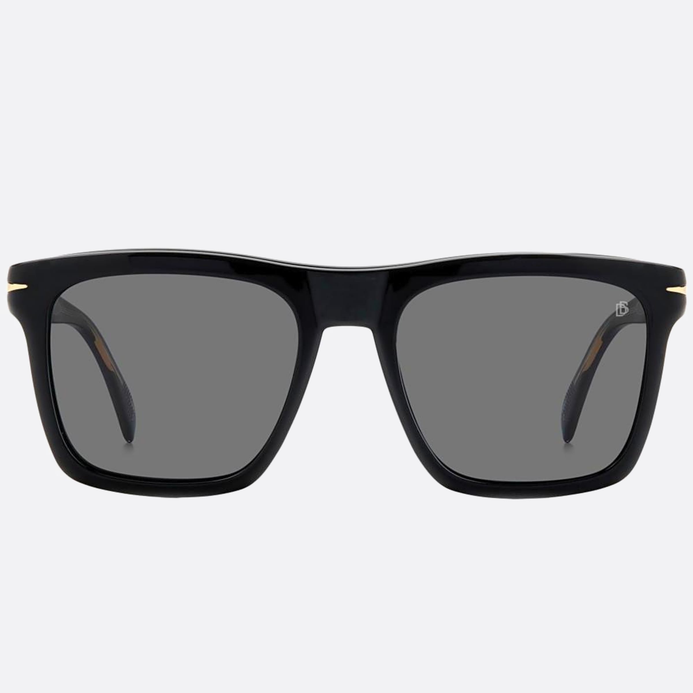 David 53mm Beckham Black Squared Men Sunglasses - Main View