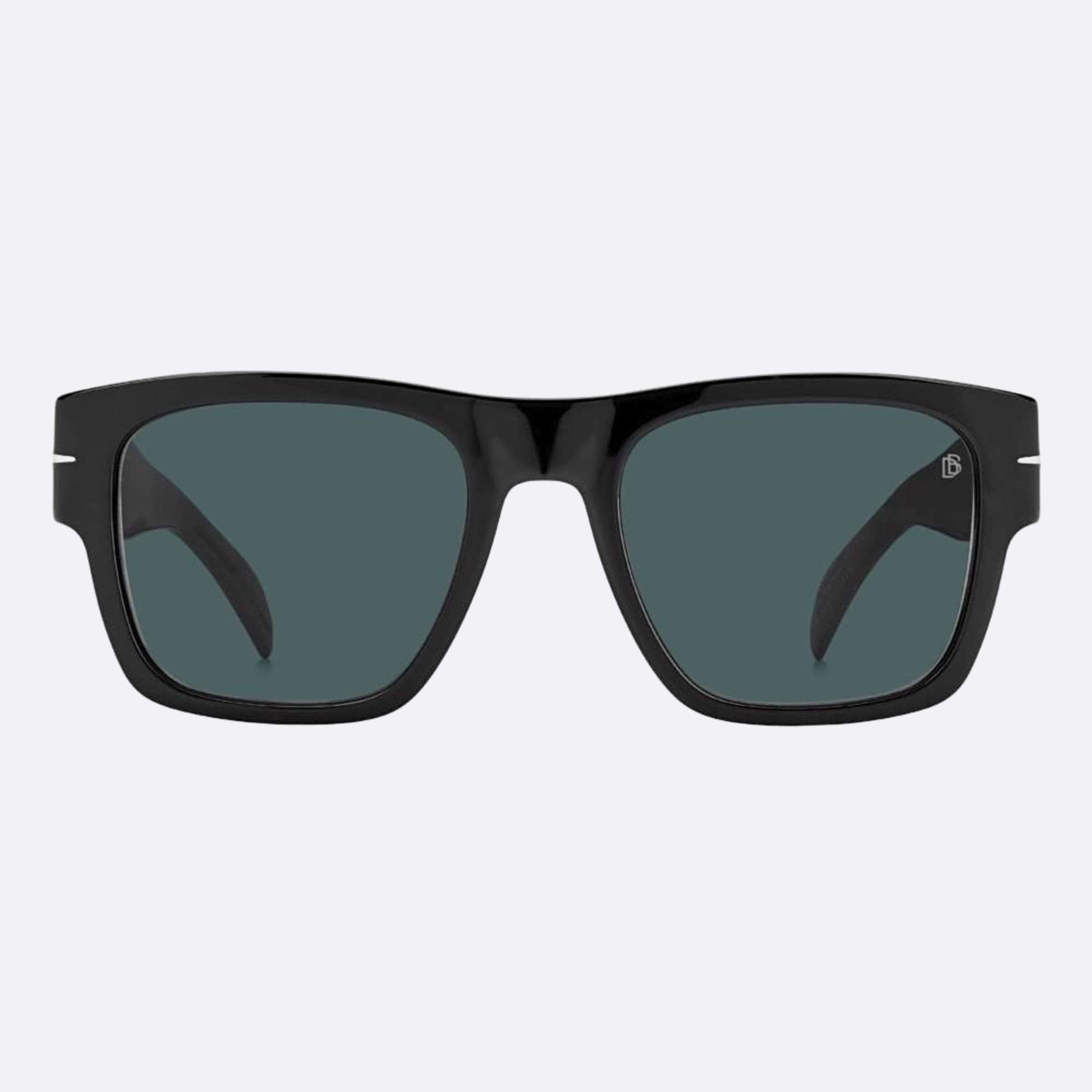 David 52mm Beckham Bold Black Squared Men Sunglasses - Main View