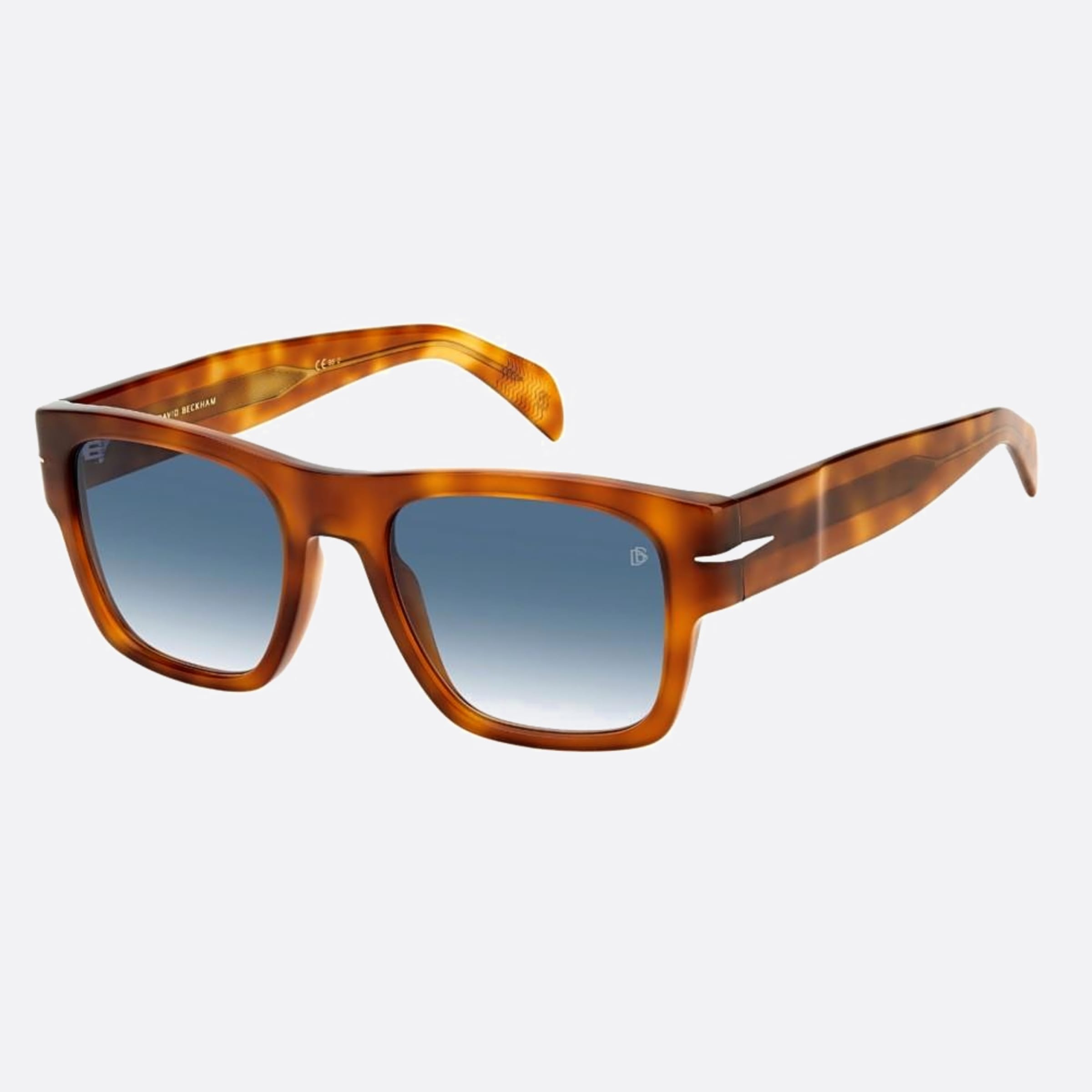 David 52mm Beckham Bold C9b Havana Squared Men Sunglasses - Side View