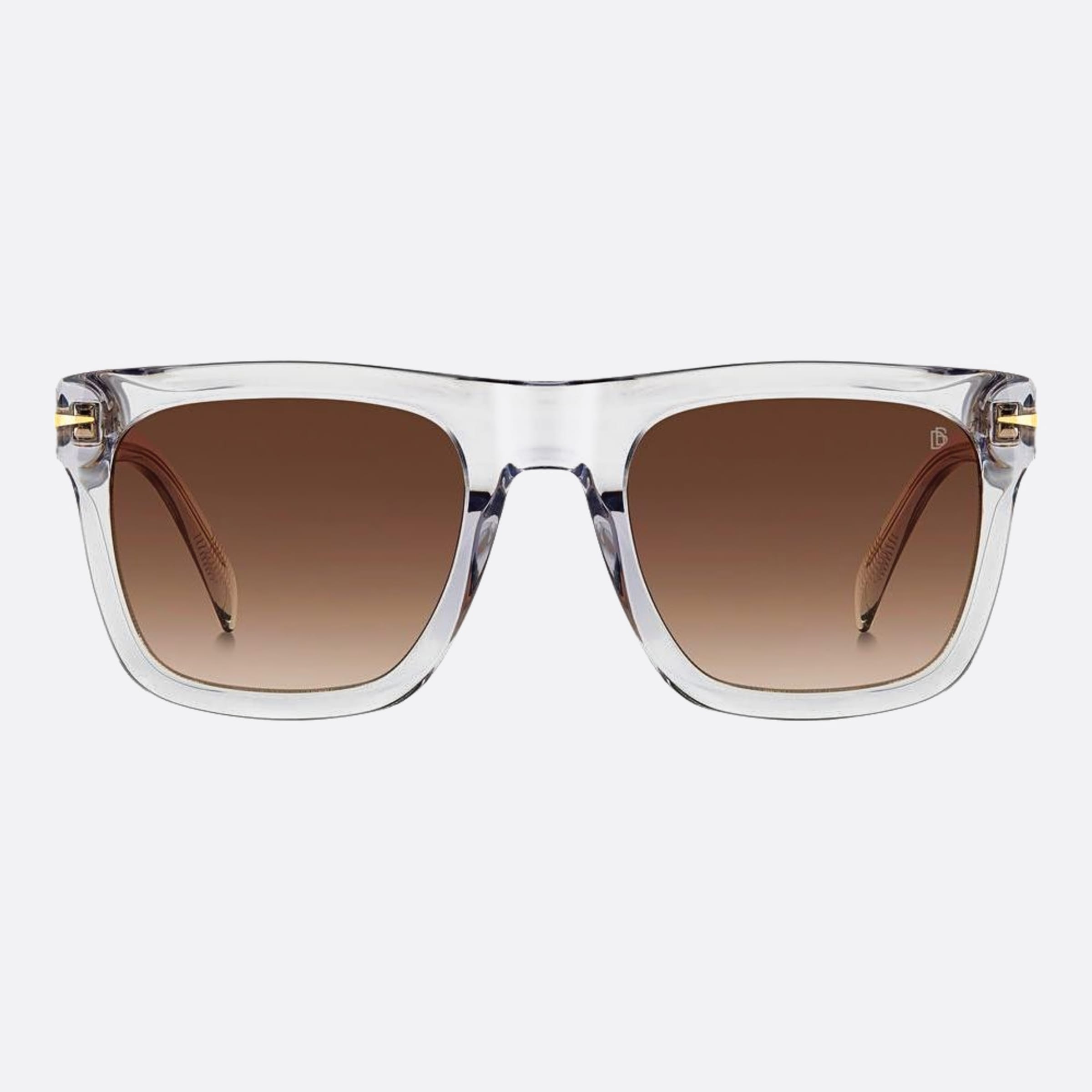 David 54mm Beckham Flat 63m Grey Geometric Men Sunglasses - Main View