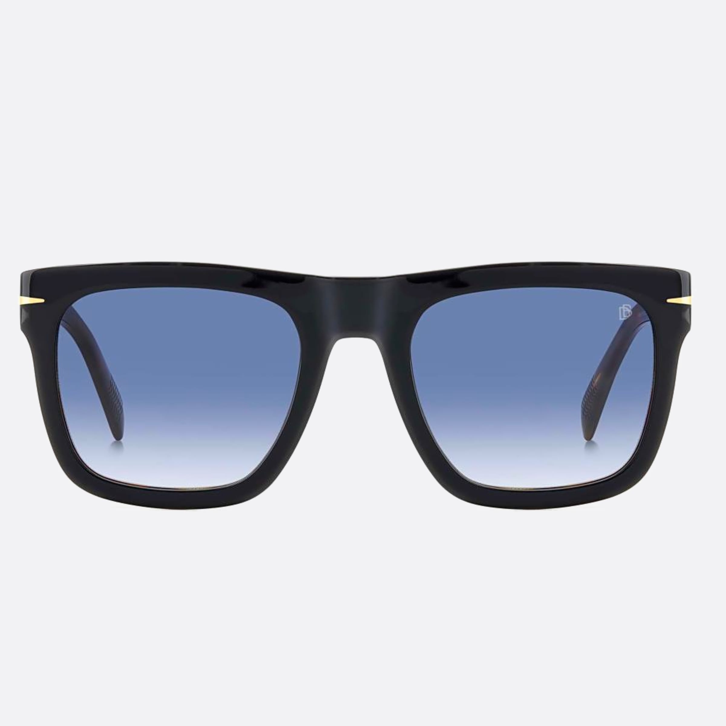 David 54mm Beckham Flat Wr7 Black Geometric Men Sunglasses - Main View