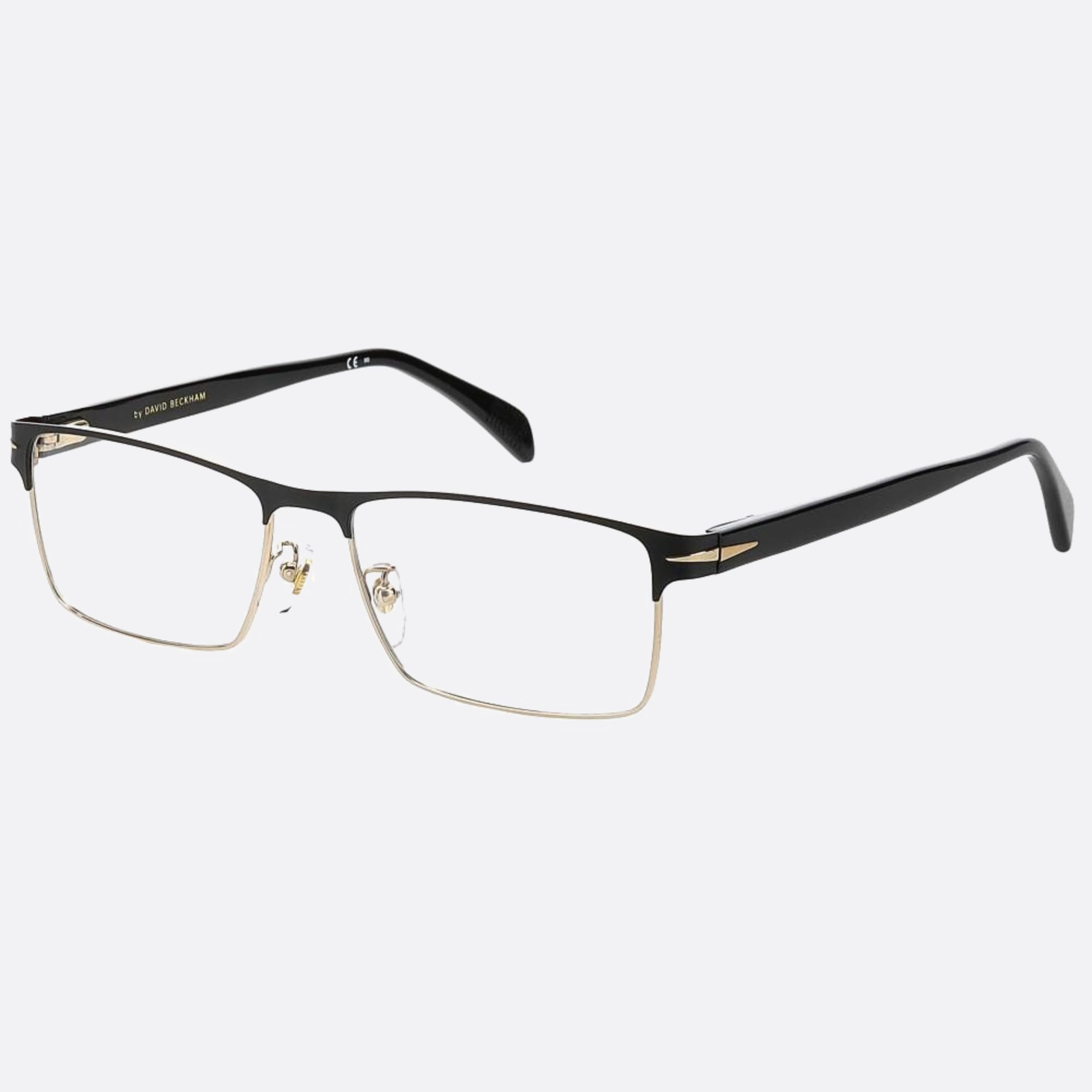 David 58mm Beckham 0nz Black Geometric Men Eyeglasses - Side View