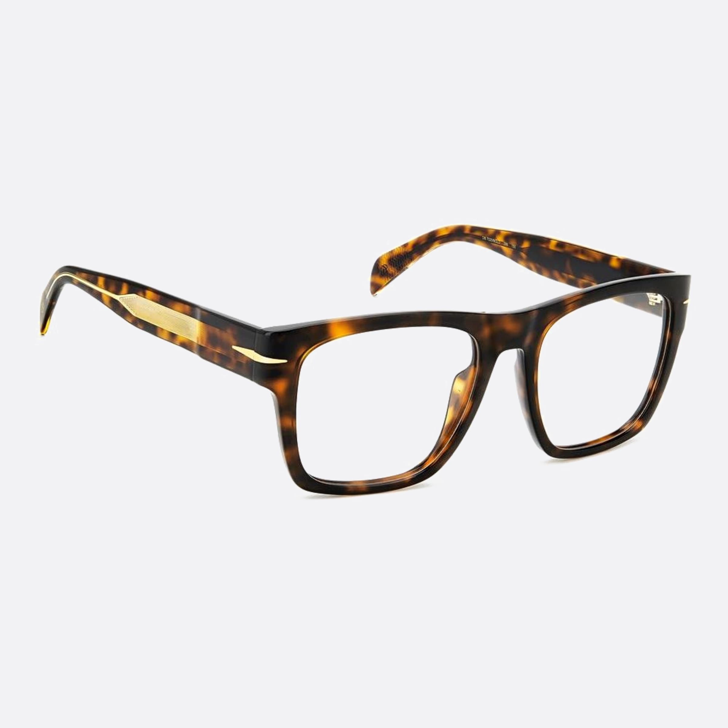 David 54mm Beckham Bold Havana Geometric Men Eyeglasses - Lifestyle Shot
