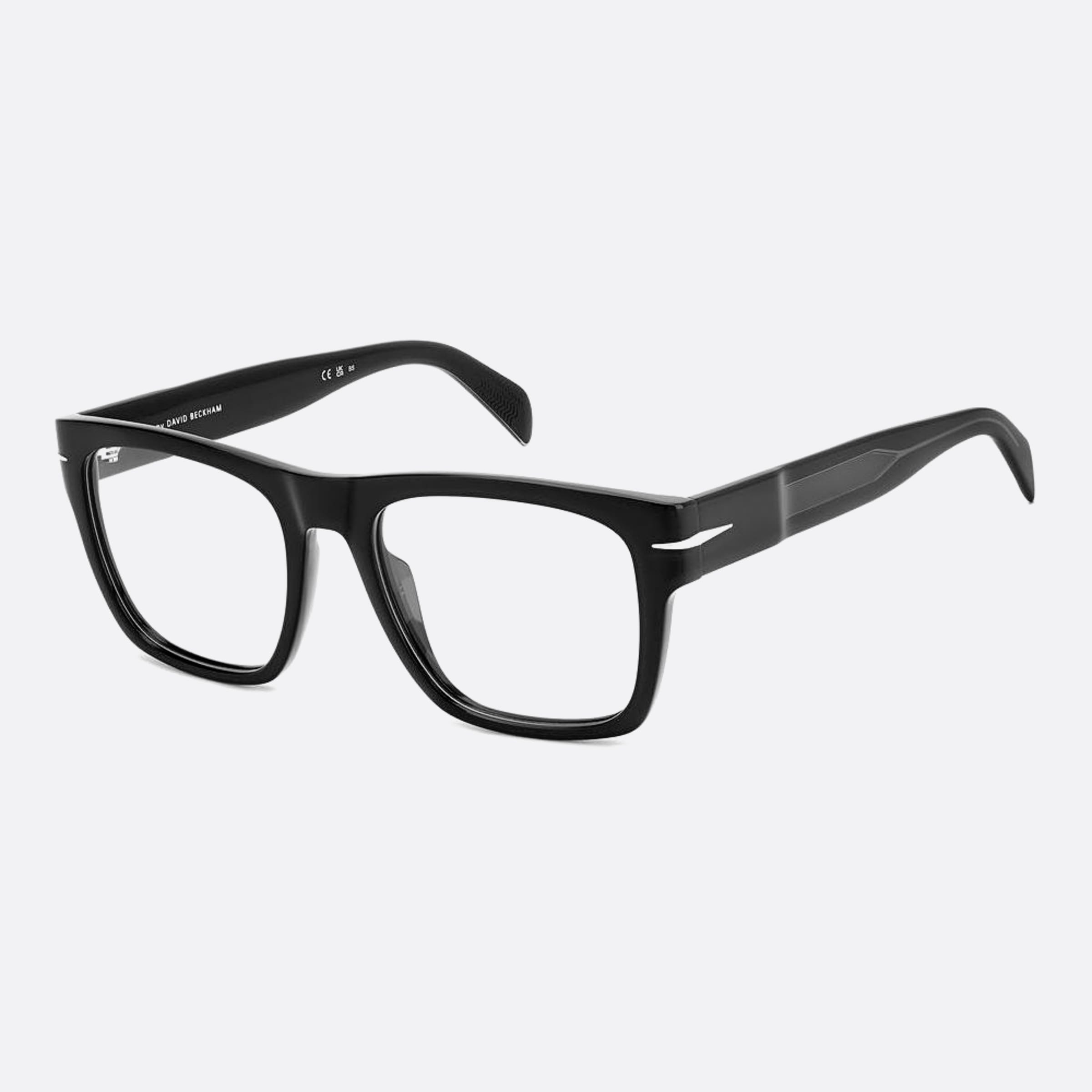 David 51mm Beckham Bold Black Geometric Men Eyeglasses - Side View