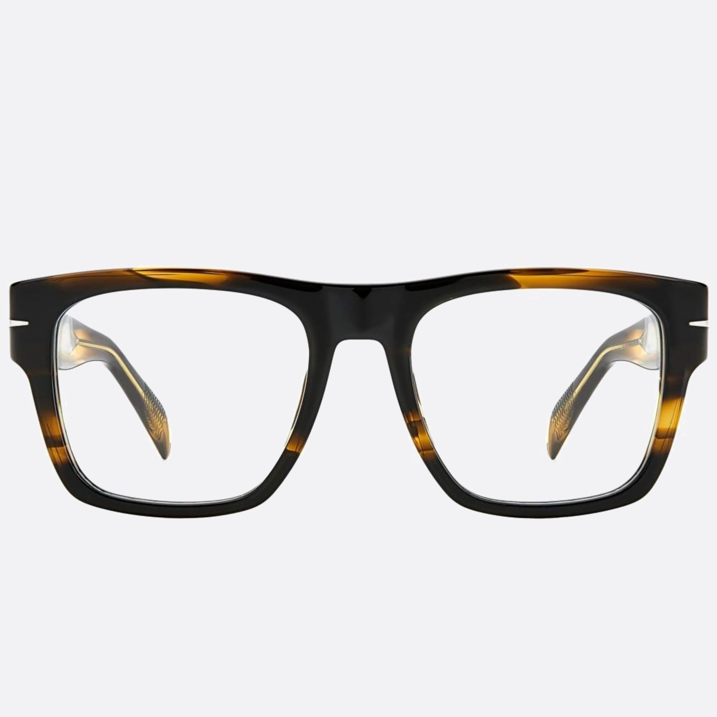 David 51mm Beckham Bold Kvi Brown Geometric Men Eyeglasses - Main View