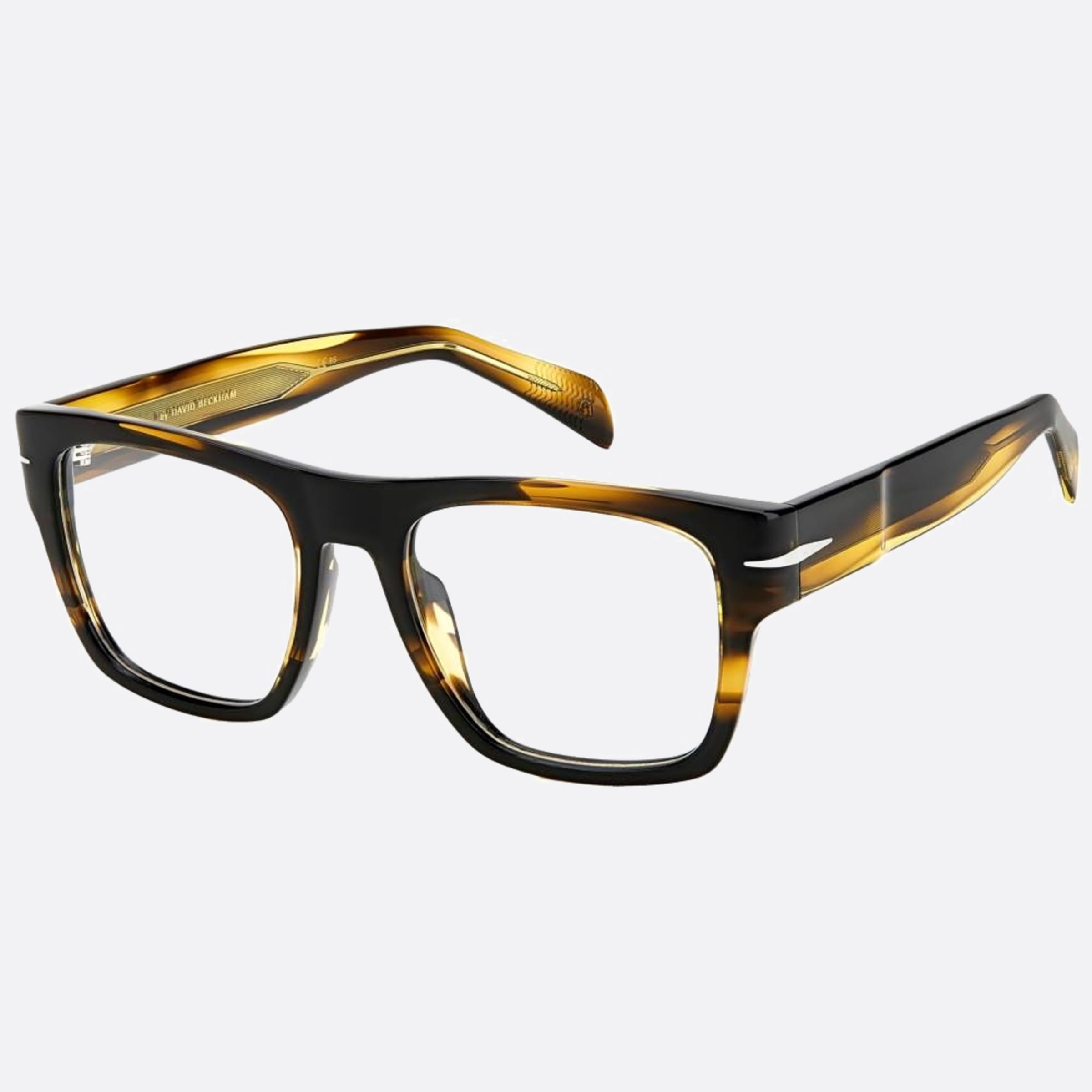 David 51mm Beckham Bold Kvi Brown Geometric Men Eyeglasses - Side View