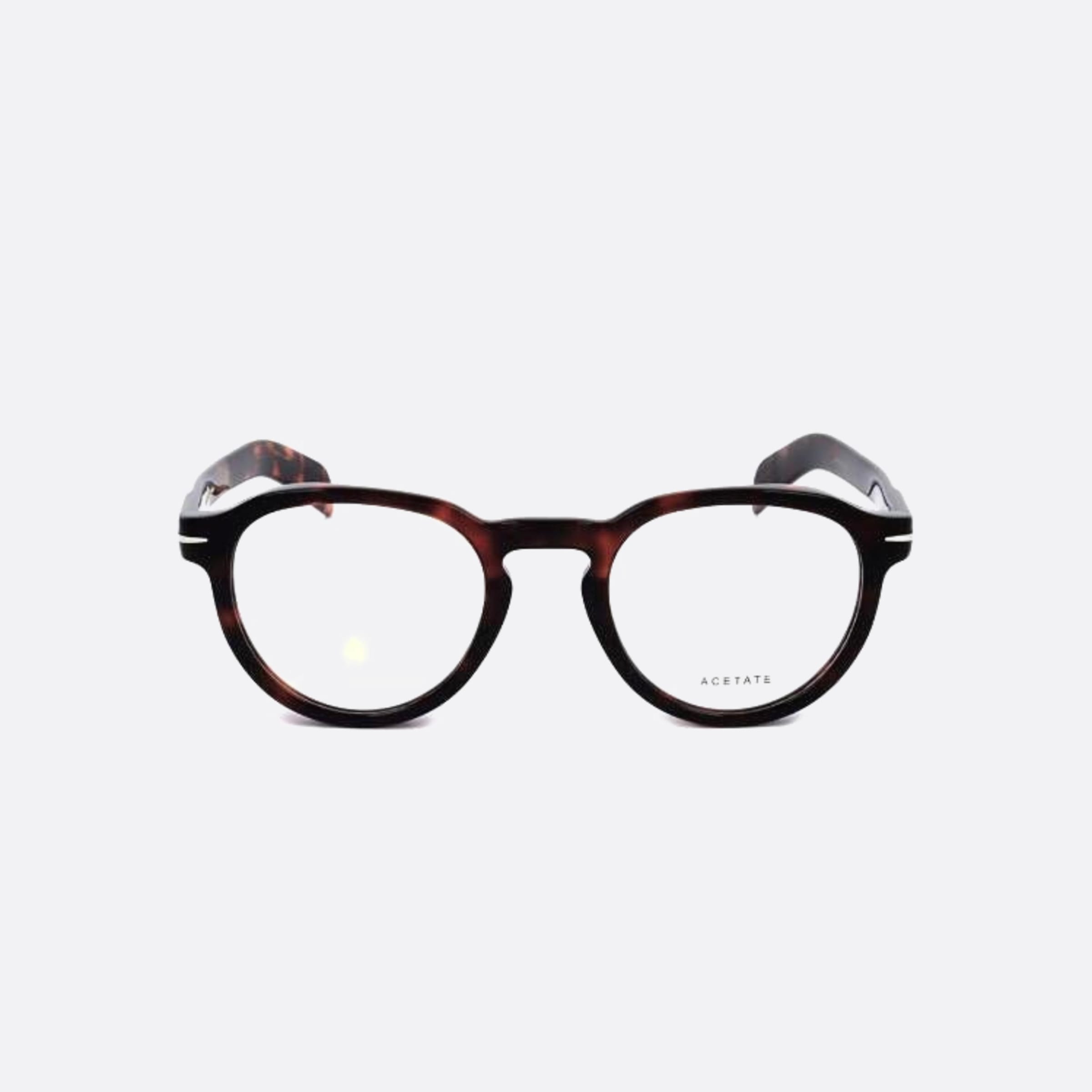 David 48mm Beckham 0uc Havana Round Men Eyeglasses - Main View