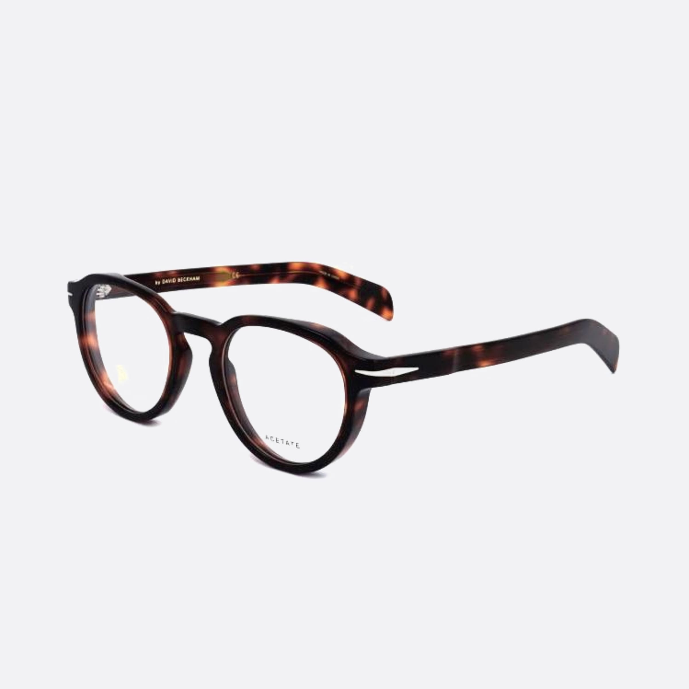David 48mm Beckham 0uc Havana Round Men Eyeglasses - Side View