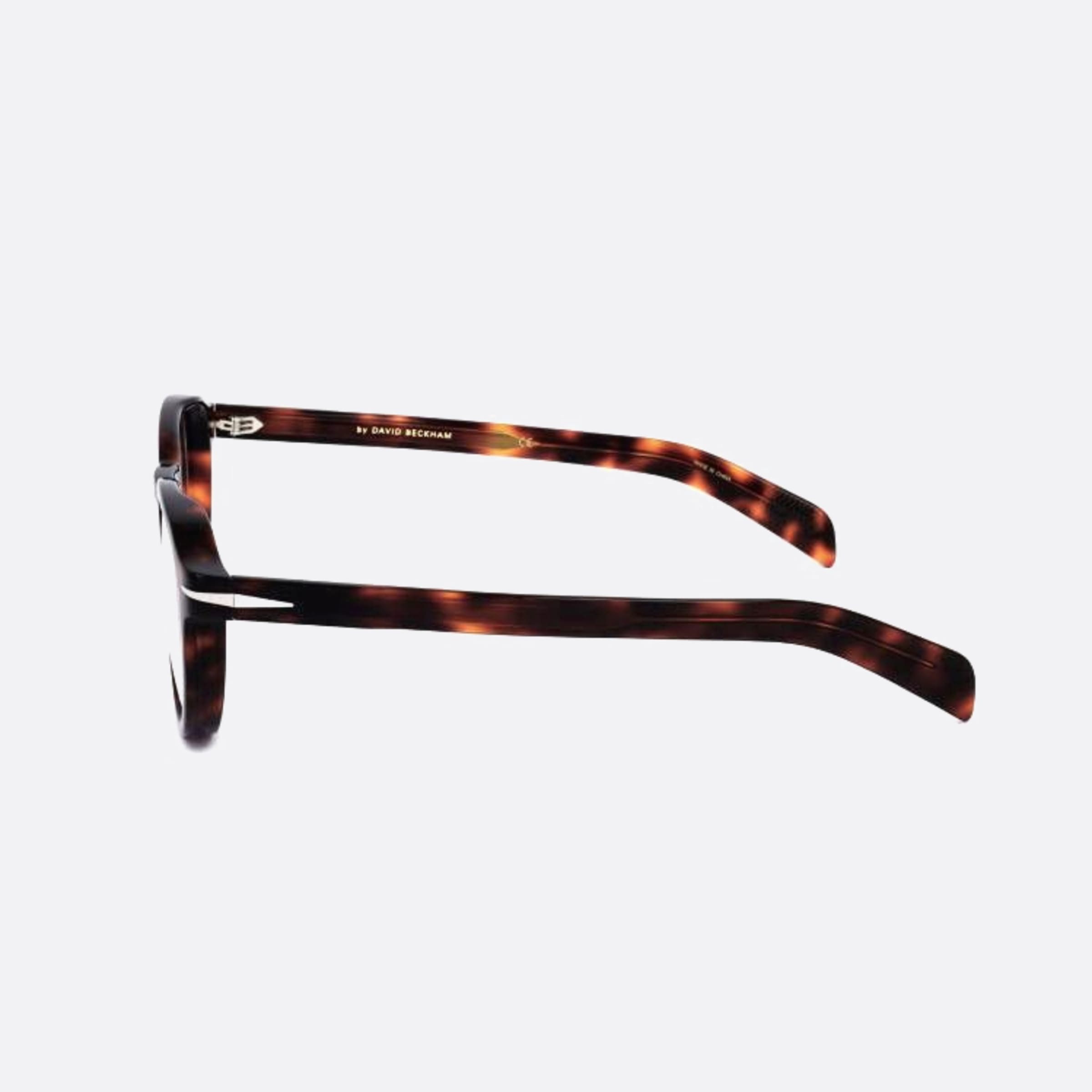 David 48mm Beckham 0uc Havana Round Men Eyeglasses - Detail View