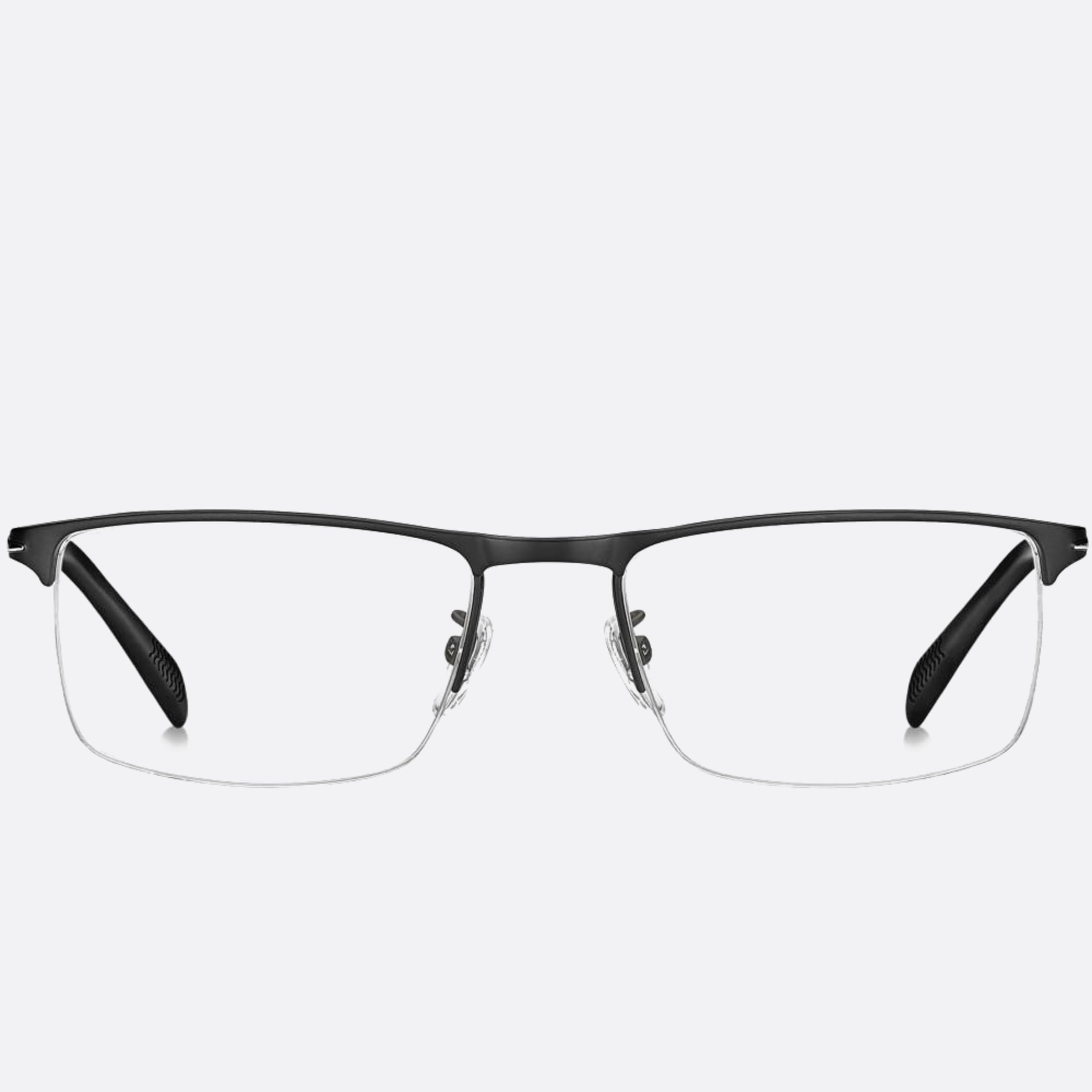 David 56mm Beckham Black Geometric Men Eyeglasses - Main View