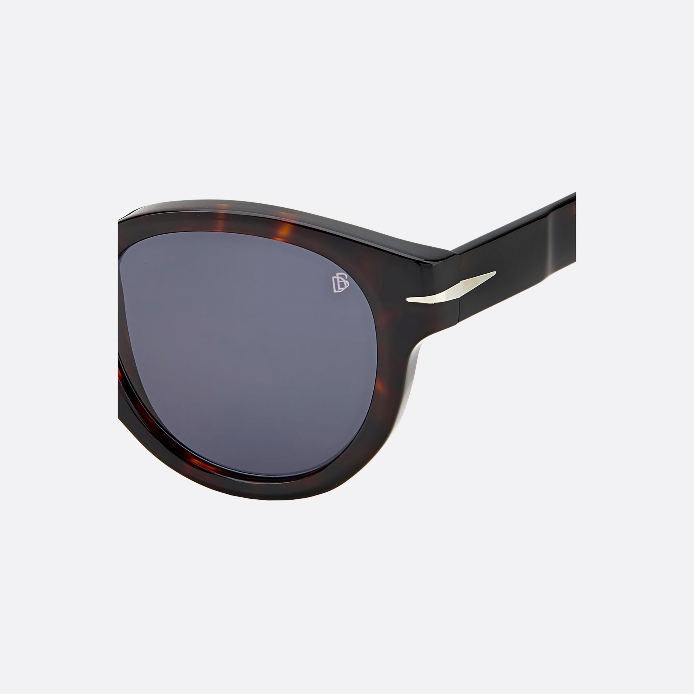 David 48mm Men's Beckham Havana Round Sunglasses - Lifestyle Shot