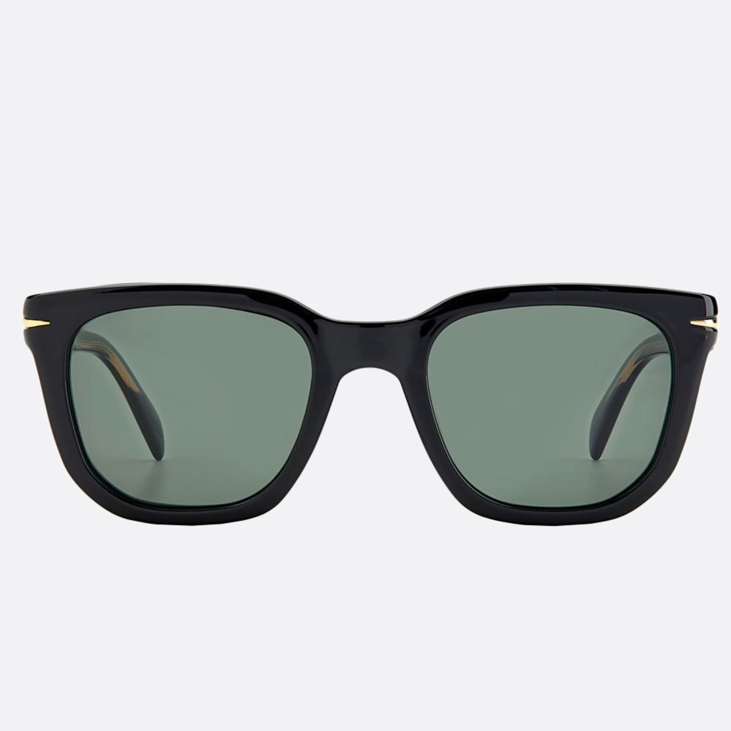 David 50mm Beckham Black Squared Men Sunglasses - Main View