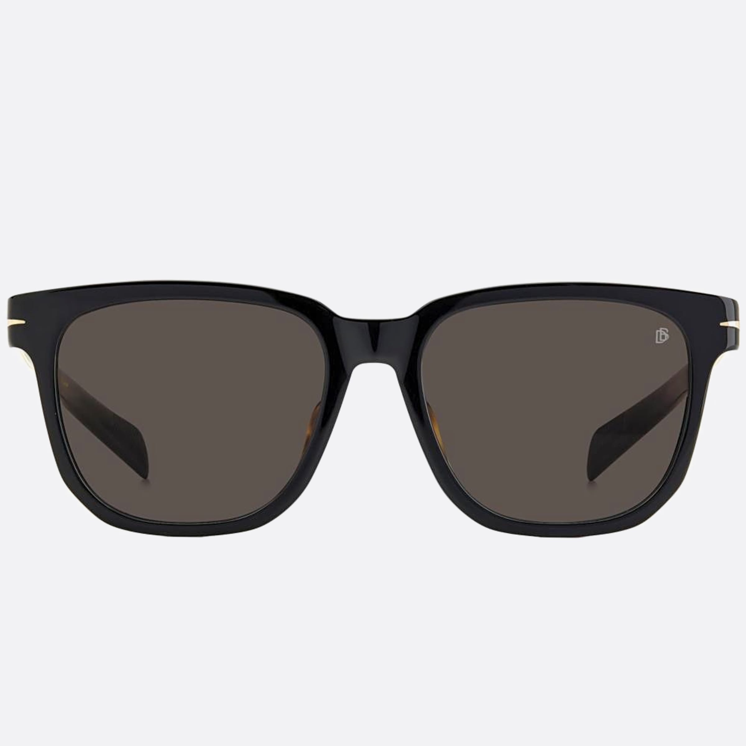 David 55mm Beckham Wr7 Black Geometric Men Sunglasses - Main View