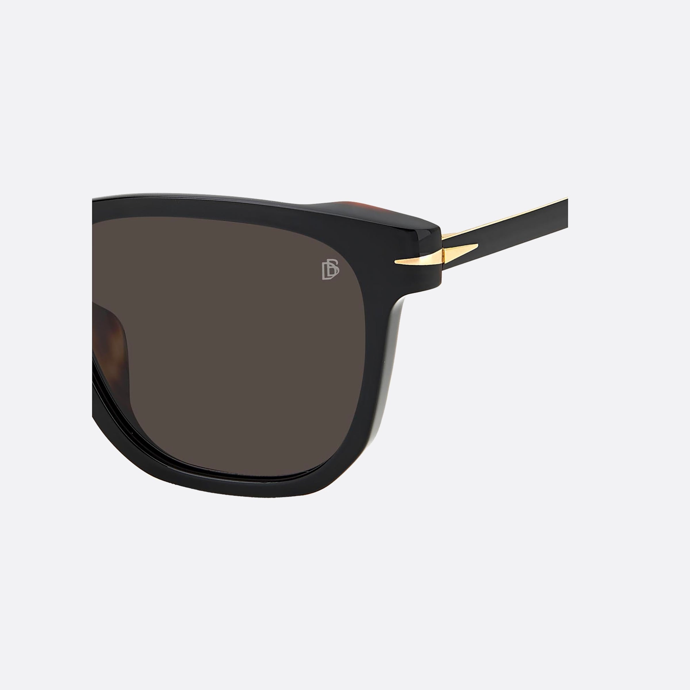 David 55mm Beckham Wr7 Black Geometric Men Sunglasses - Lifestyle Shot
