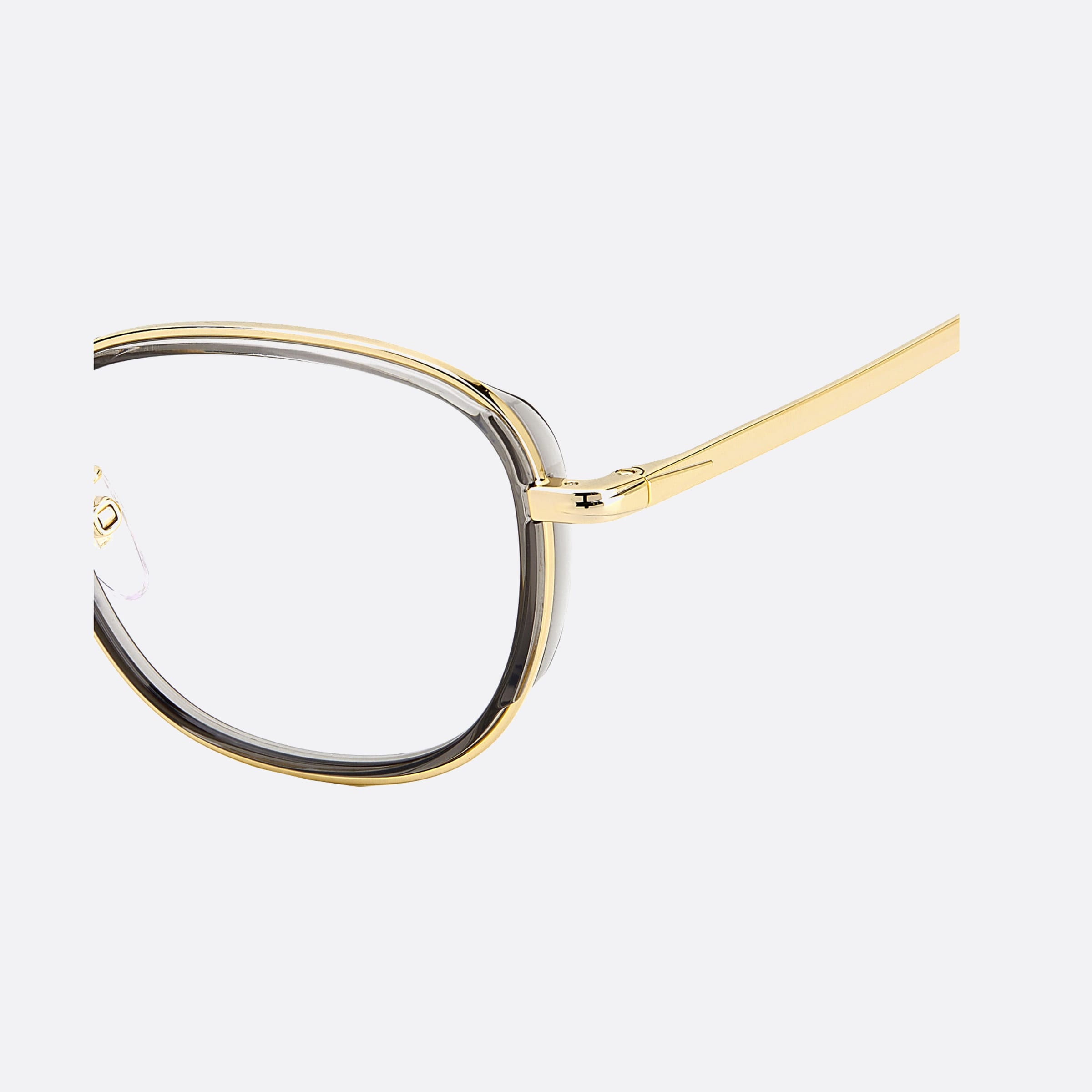 David 51mm Beckham 2f7 Grey Geometric Men Eyeglasses - Lifestyle Shot