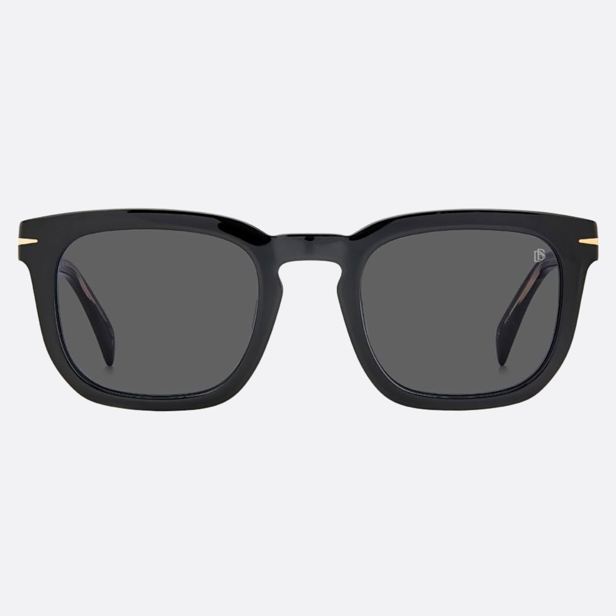 David 50mm Beckham Black Squared Men Sunglasses - Main View