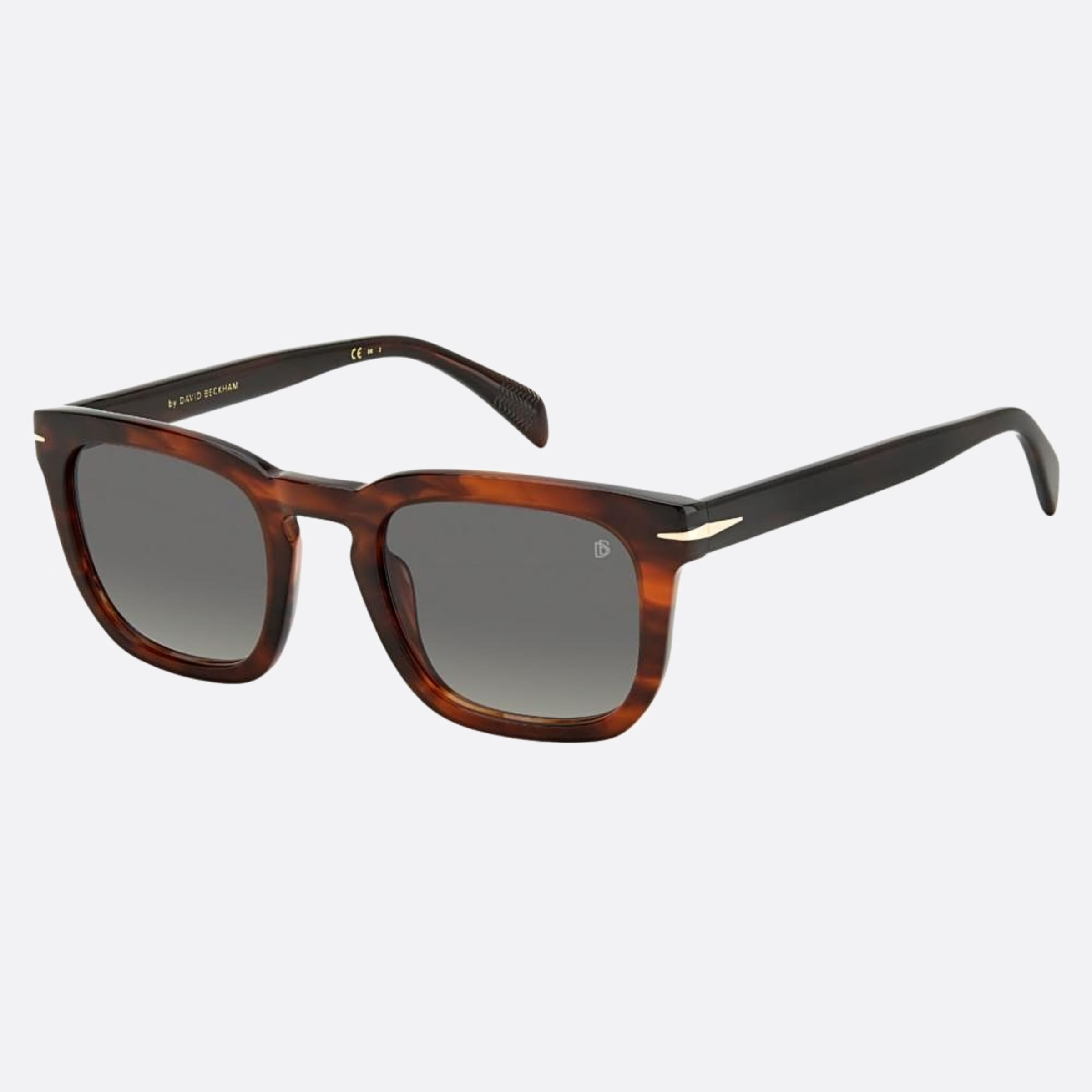 David 50mm Beckham Ex4 Brown Squared Men Sunglasses - Side View