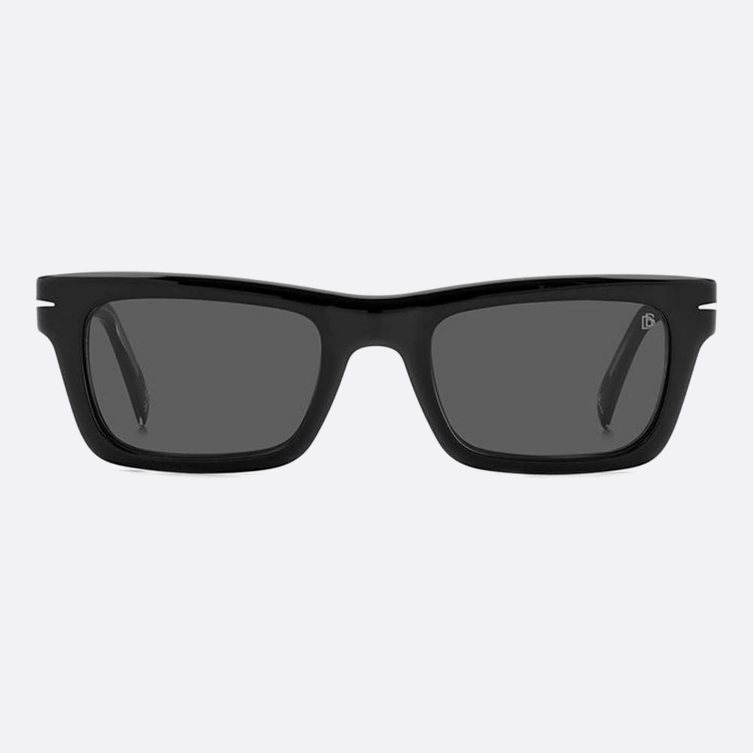 David 51mm Beckham Black Geometric Men Sunglasses - Main View