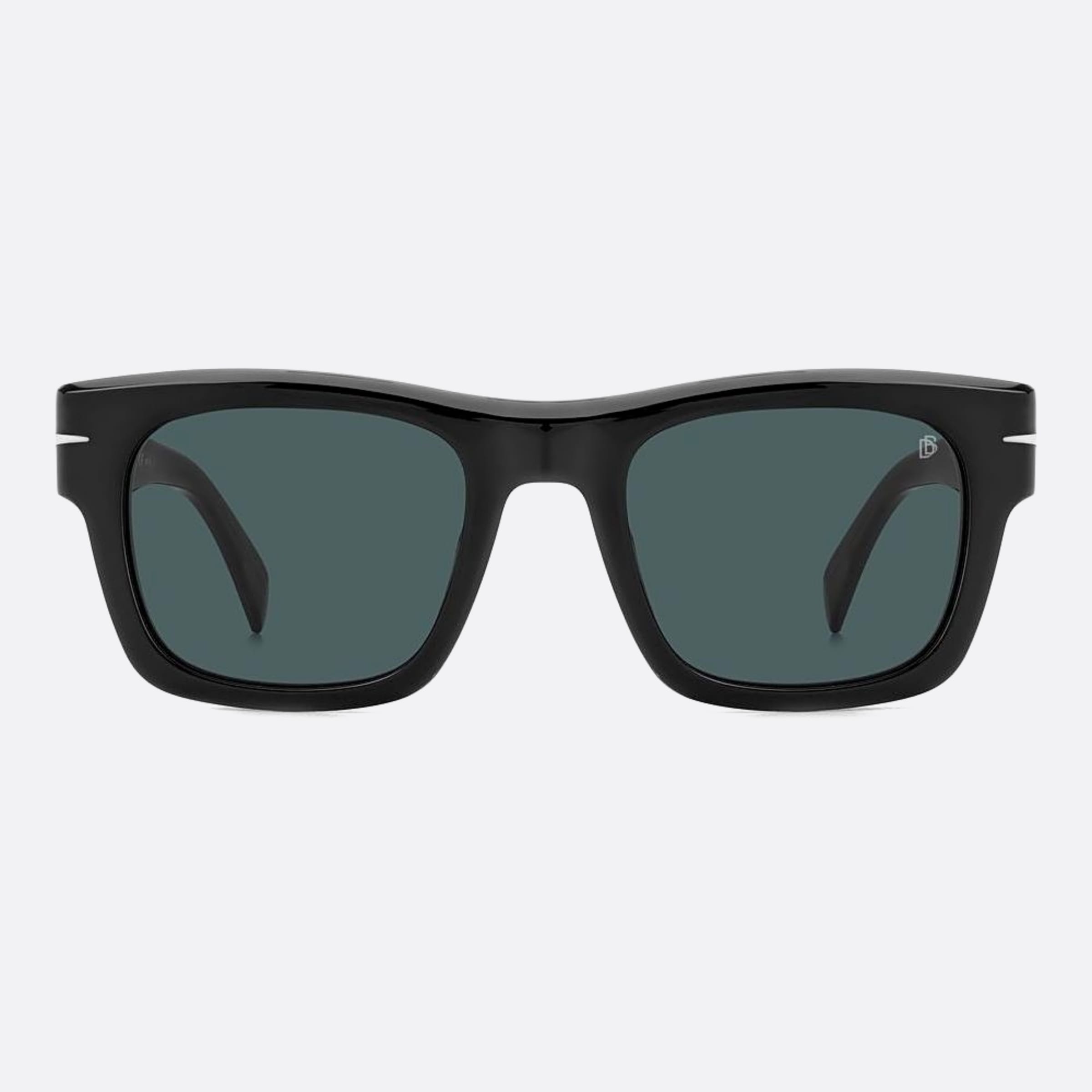 David 51mm Beckham Black Squared Men Sunglasses - Main View