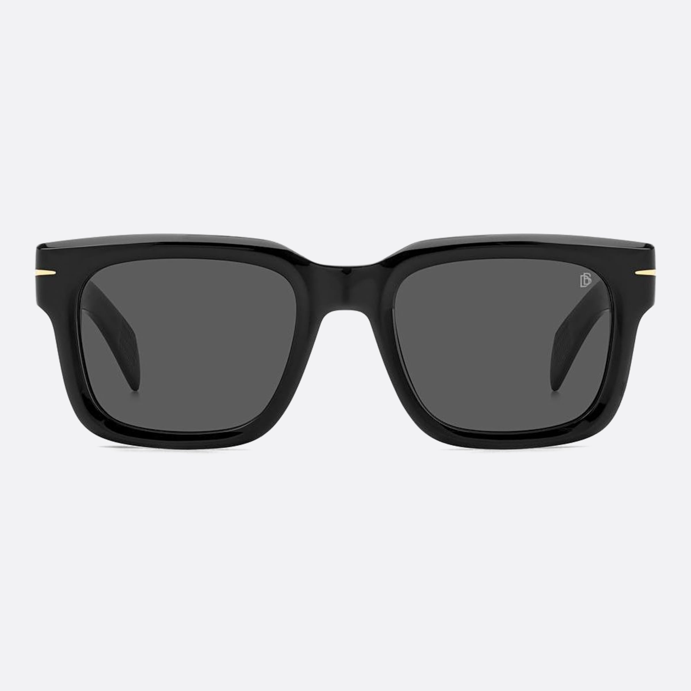 David 52mm Beckham Black Squared Men Sunglasses - Main View